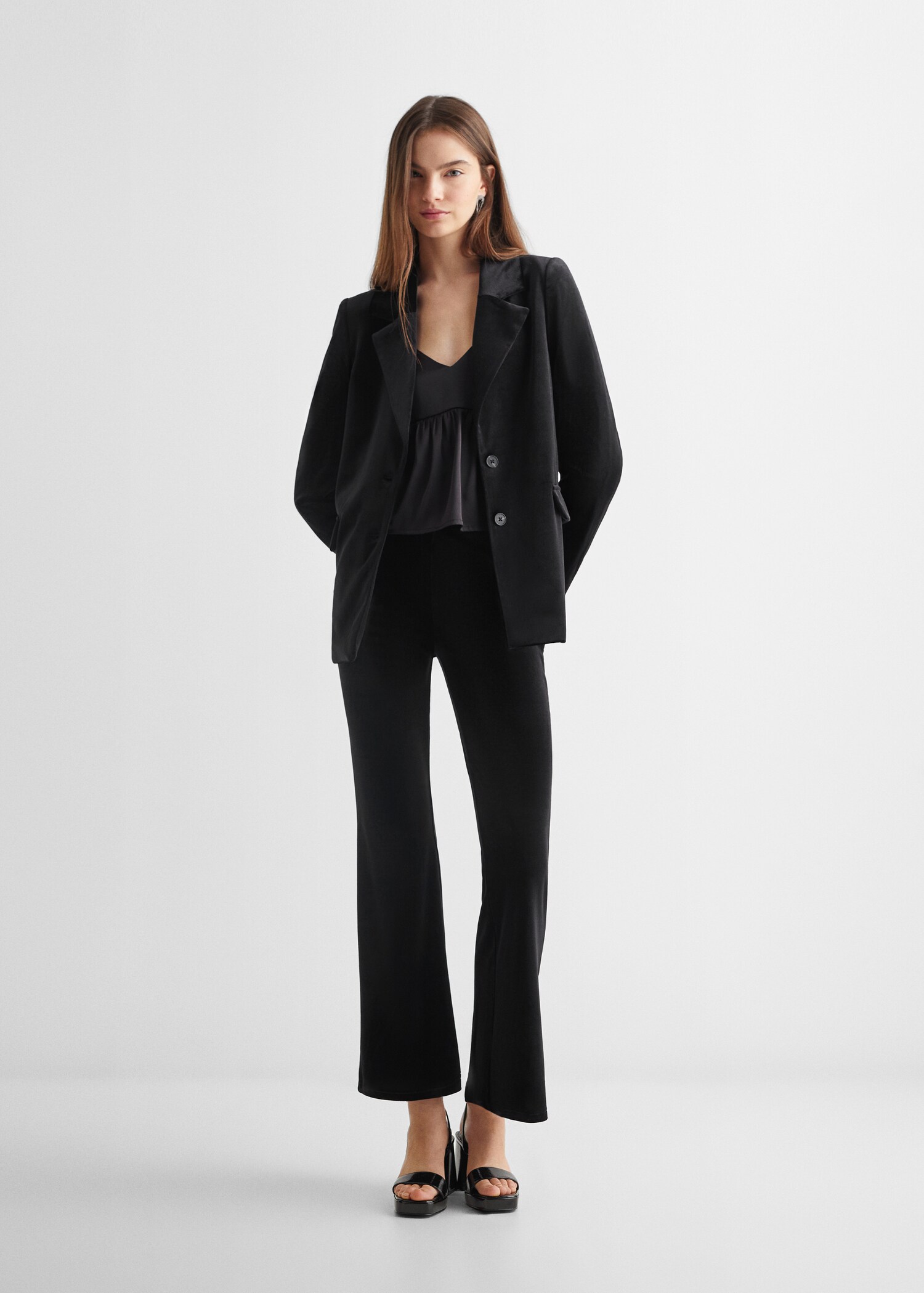 Velvet blazer - General plane