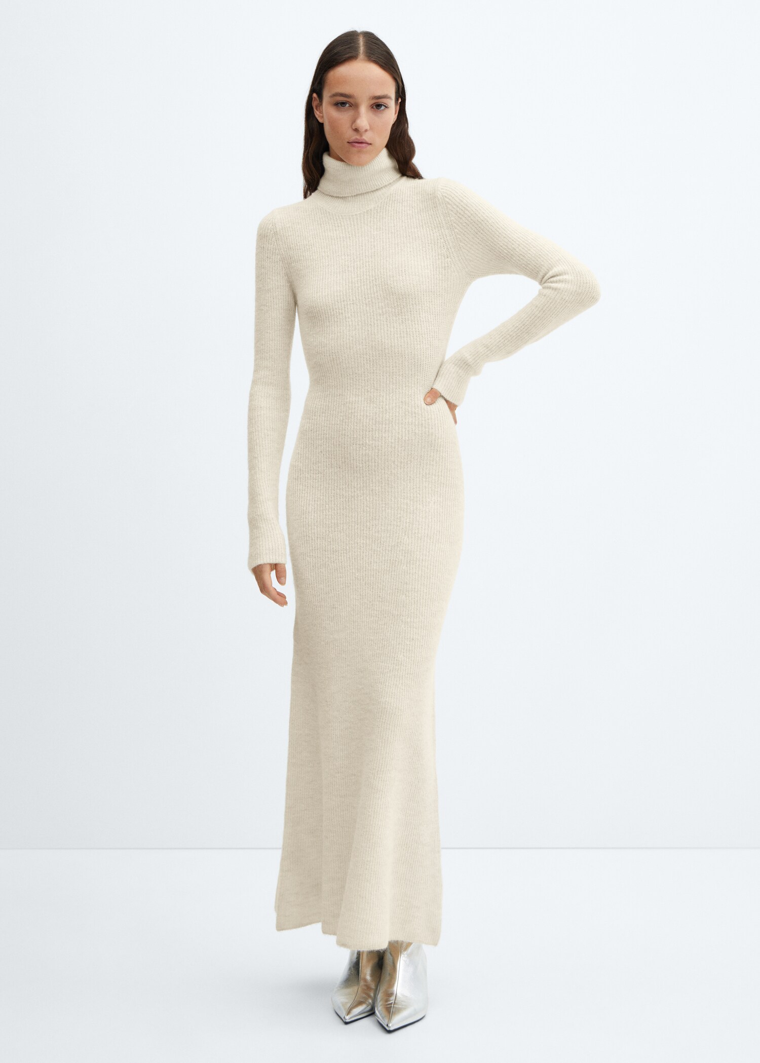 Robe maille col roulé - Plan général