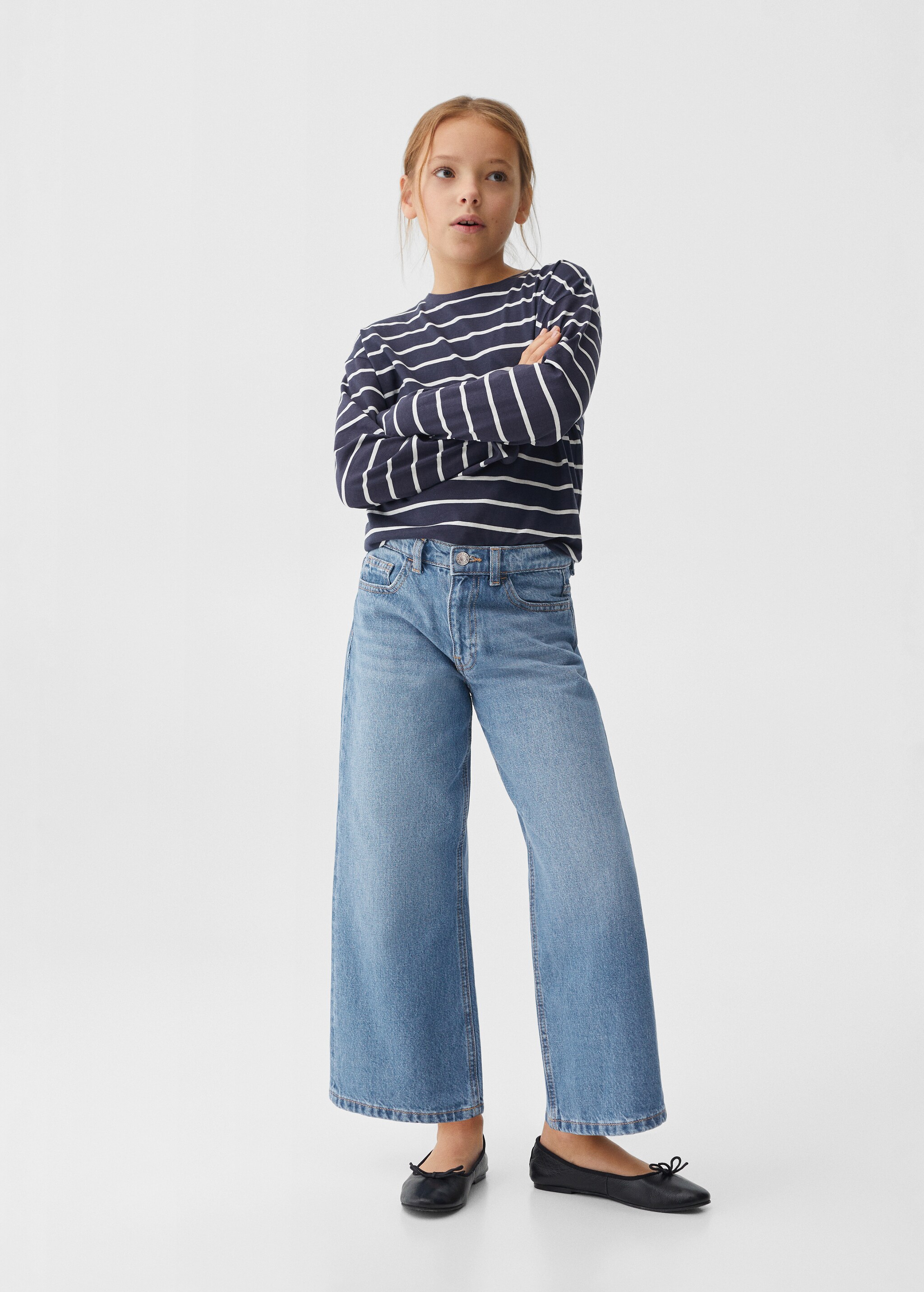 Culotte-Jeans aus Baumwolle - Allgemeine Ansicht