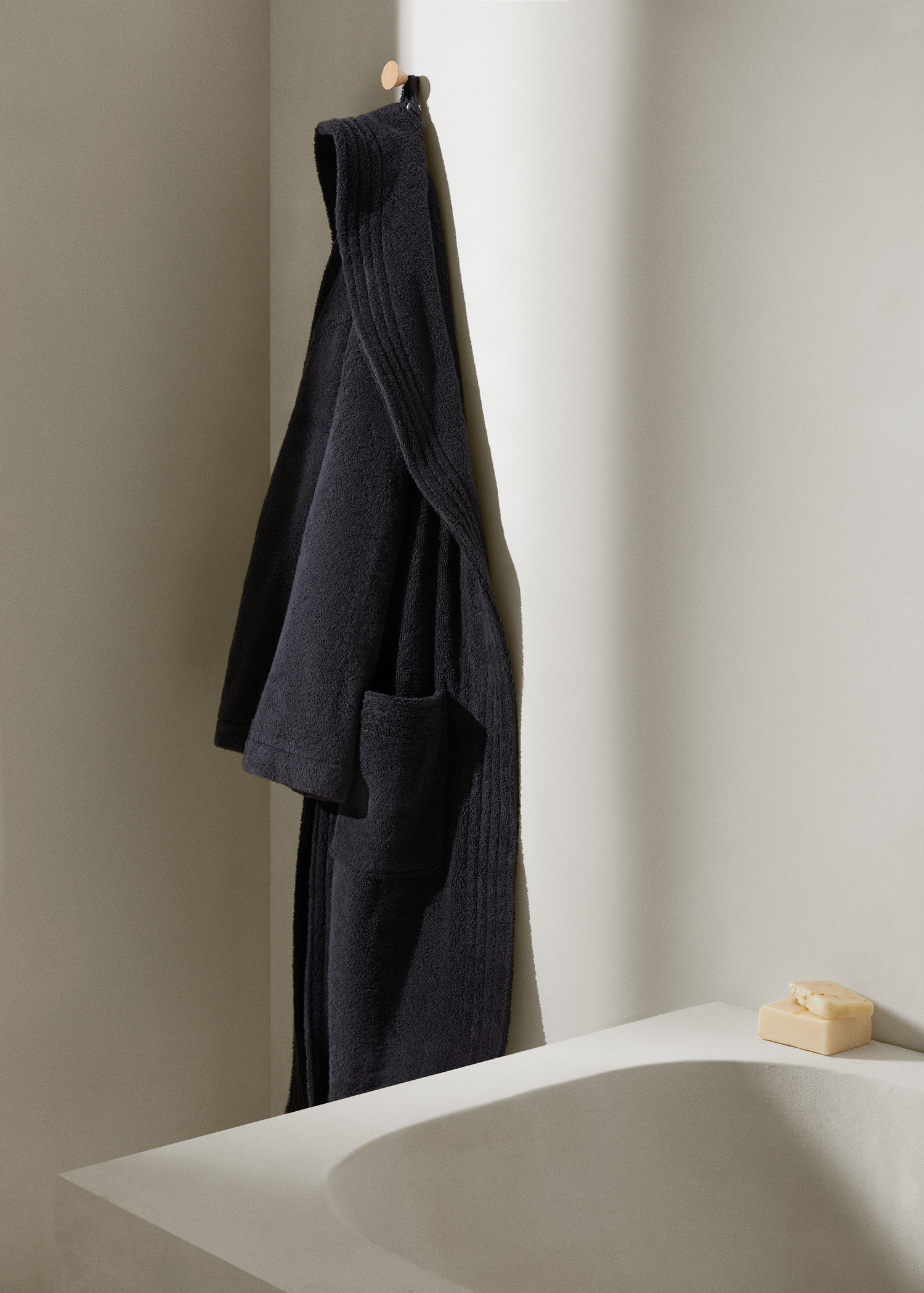 100% cotton bathrobe - General plane