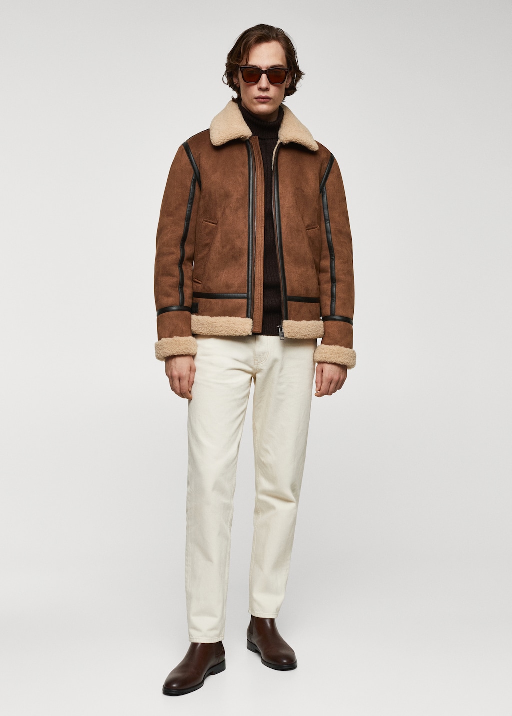 Veste mouton retourné homme new arrivals