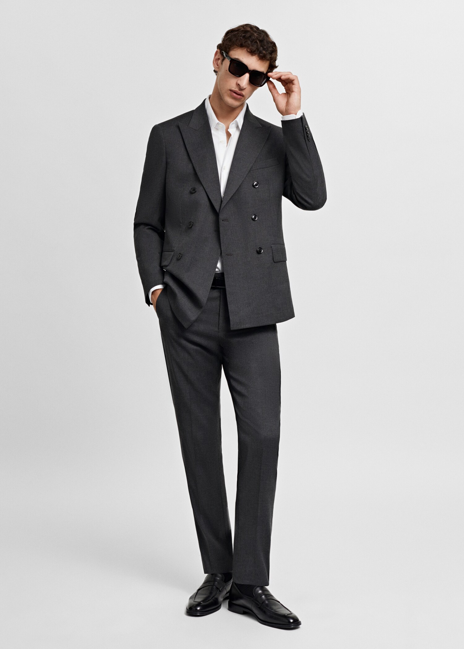 Chemise costume regular-fit structurée - Plan général