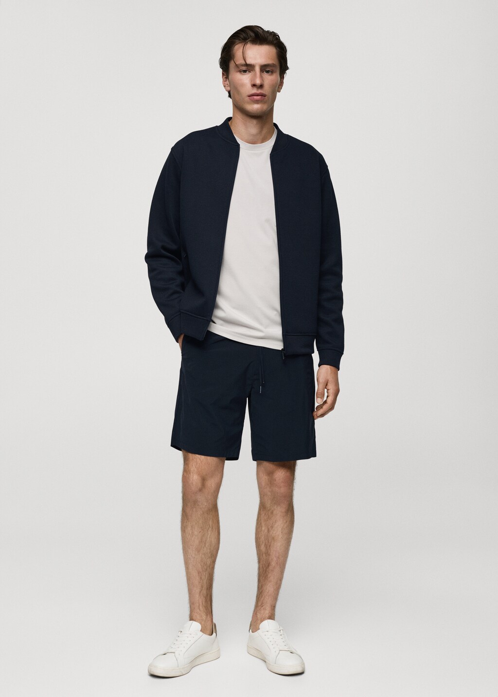 Breathable structured bomber jacket - Men | MANGO China Breathable structured bomber jacket - Men | MANGO China