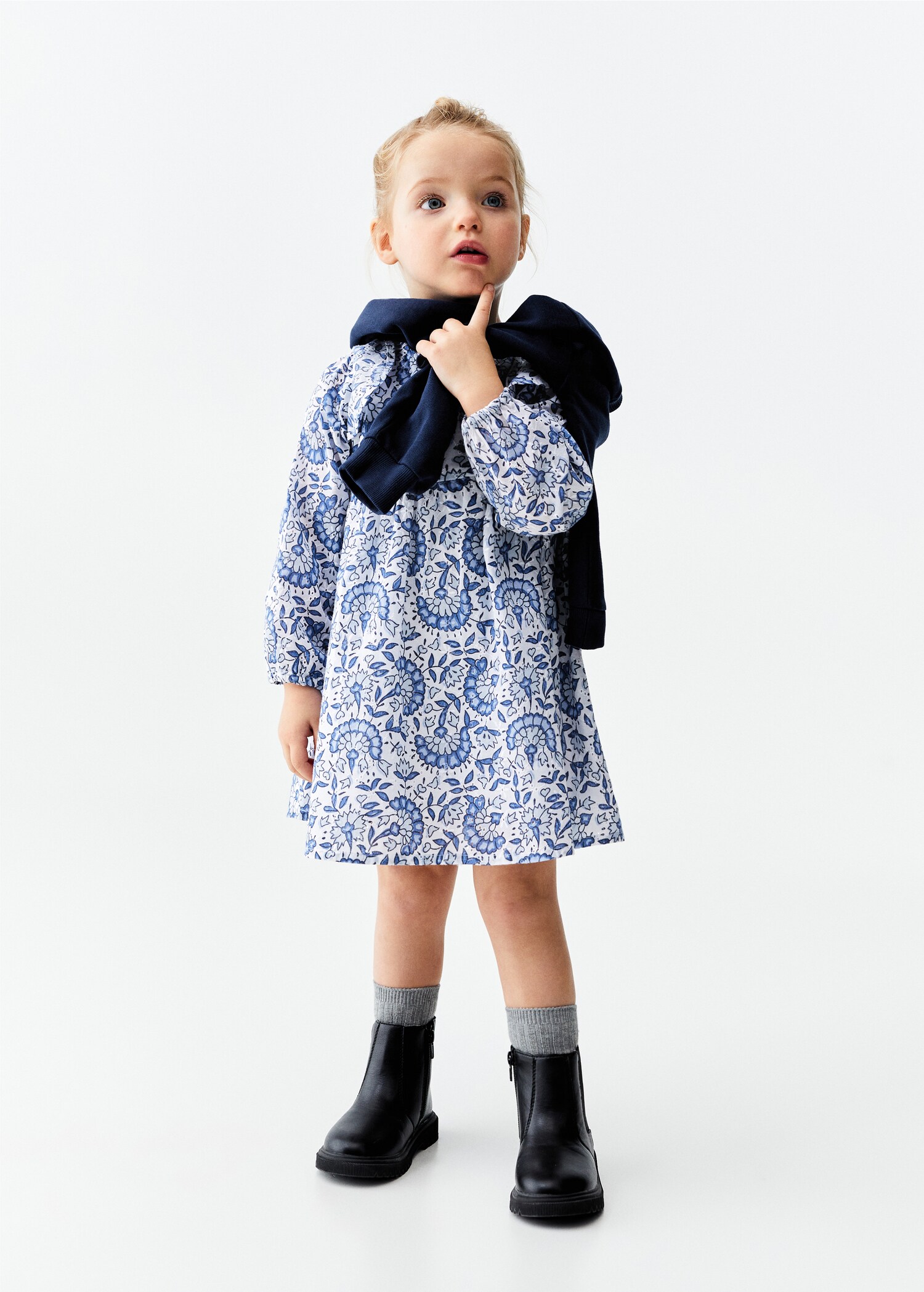 Vestido algodão estampado - Plano geral