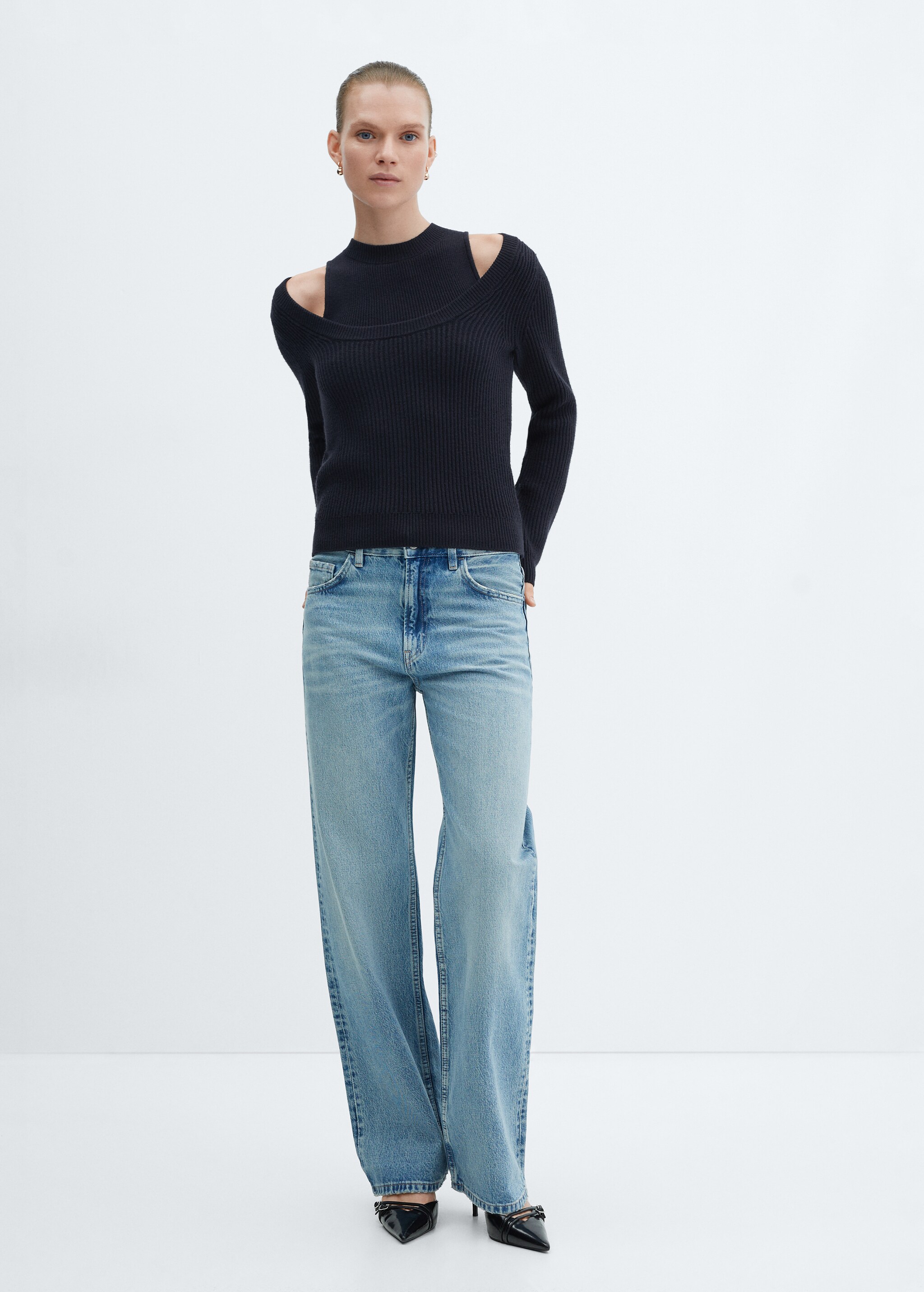 Ribbed knit top - General plane