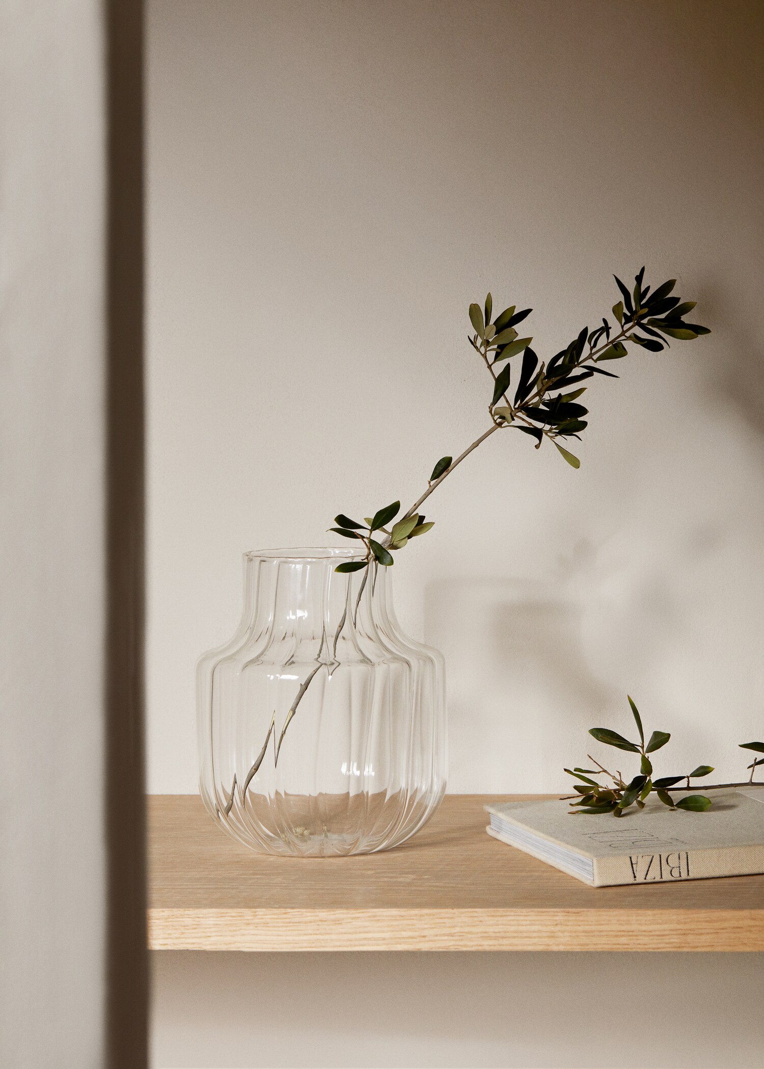 Borosilicate optical line vase - General plane