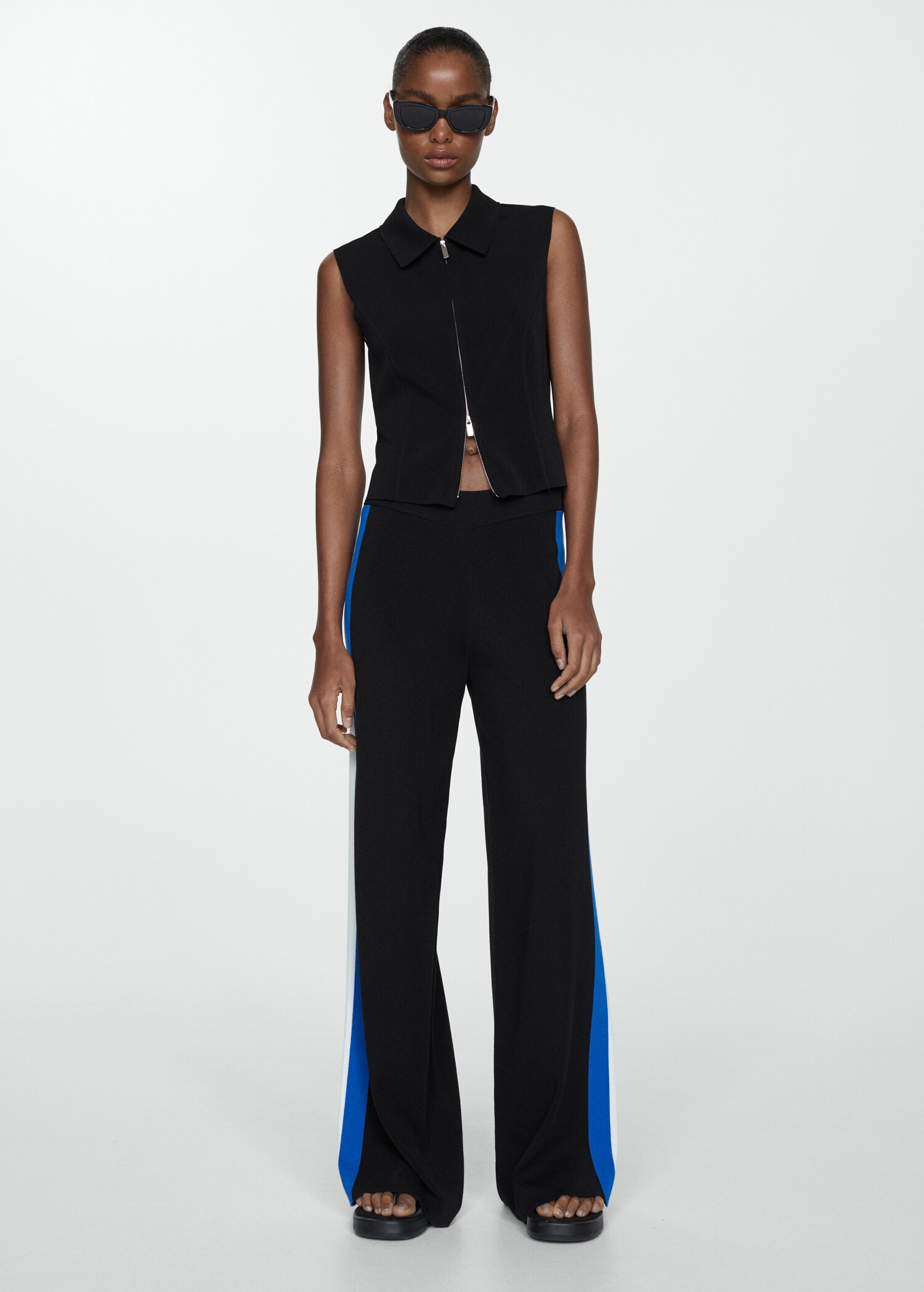 Pantalon maille coton lin - Plan général