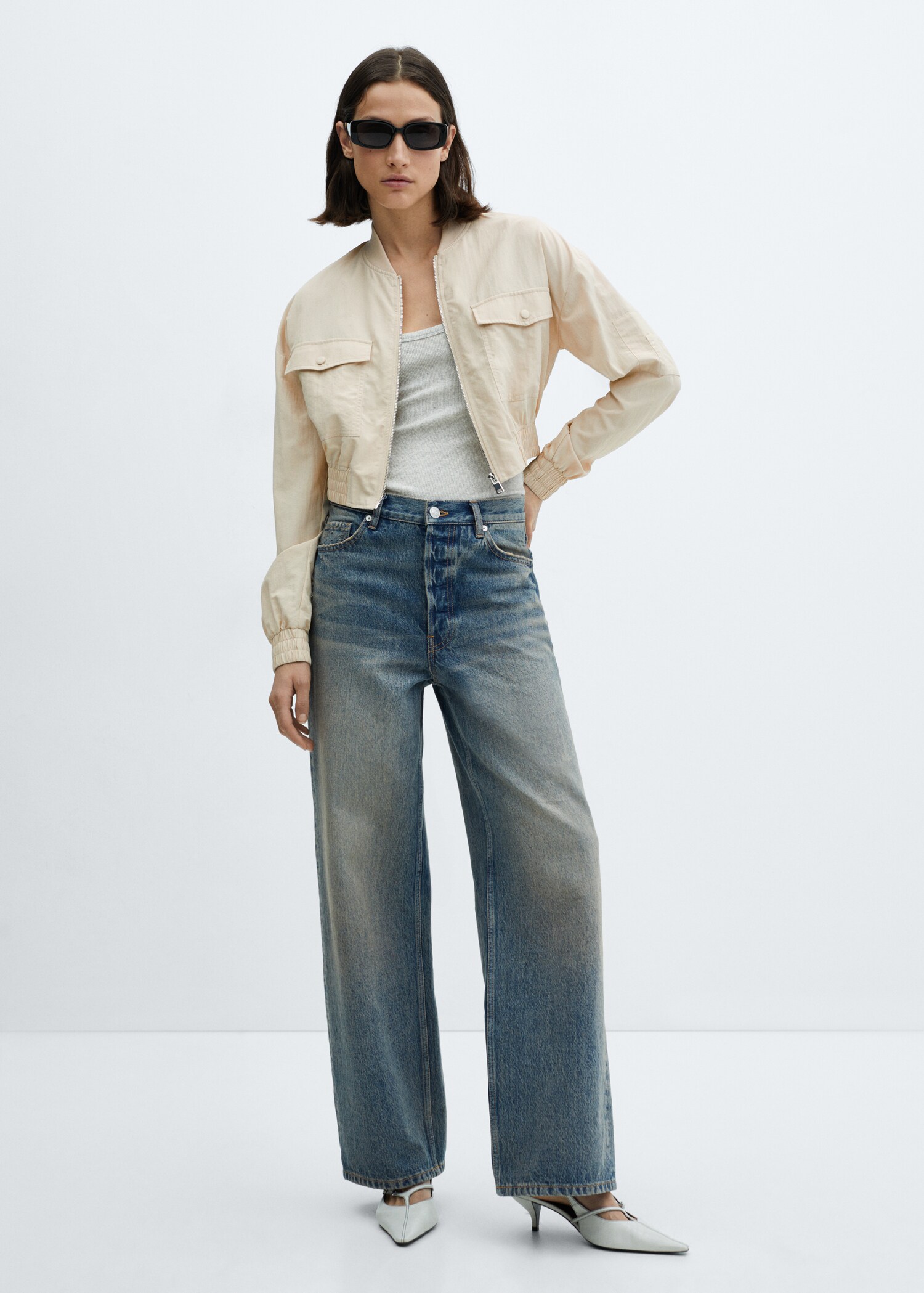 Veste bomber poche - Plan général