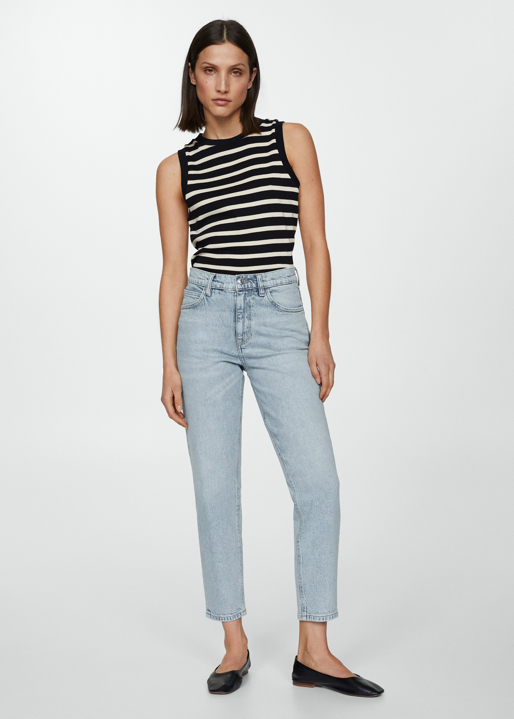 Комфортные джинсы Newmom с высокой талией - Общий план