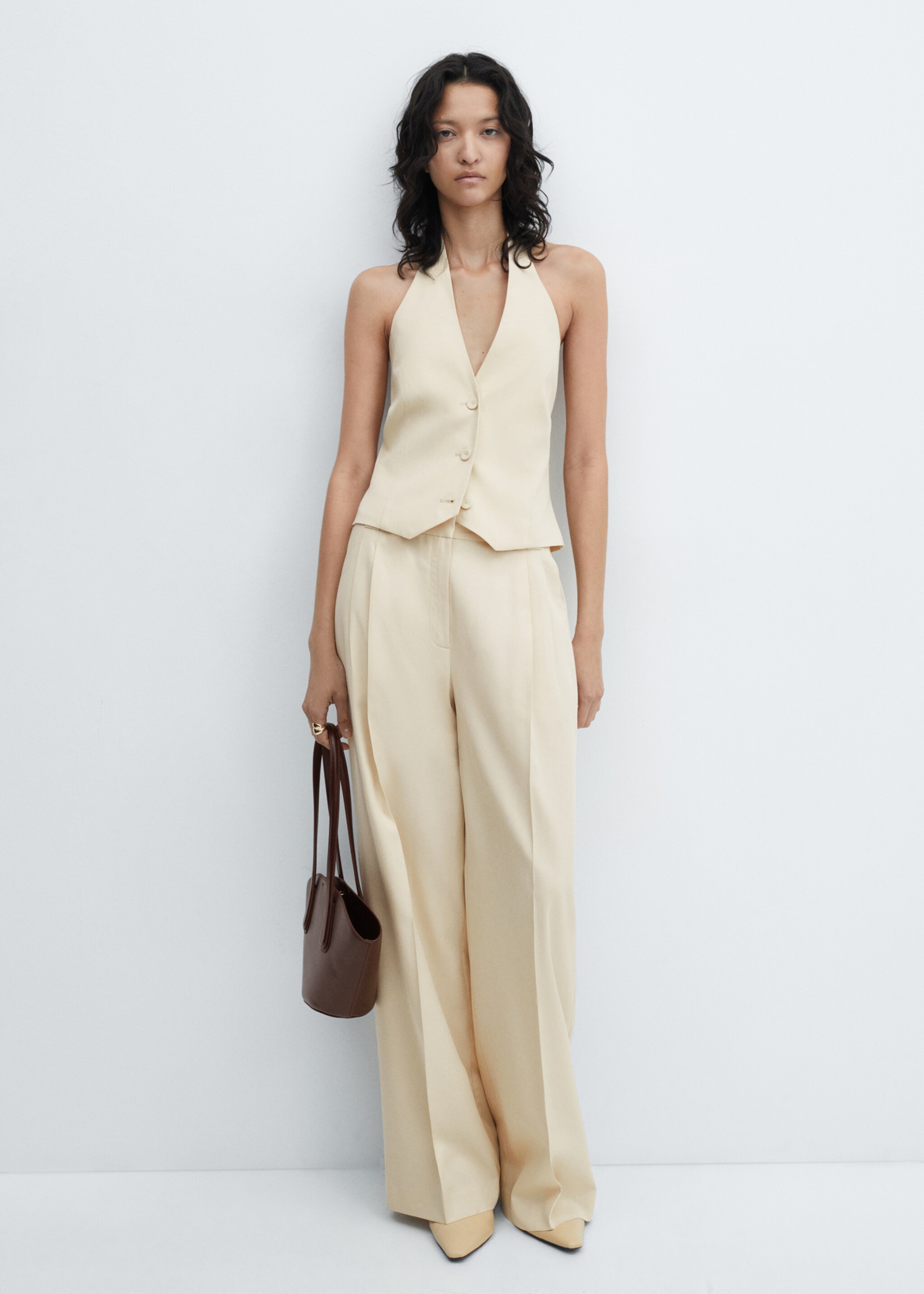 Chaleco halter lyocell - Plano general
