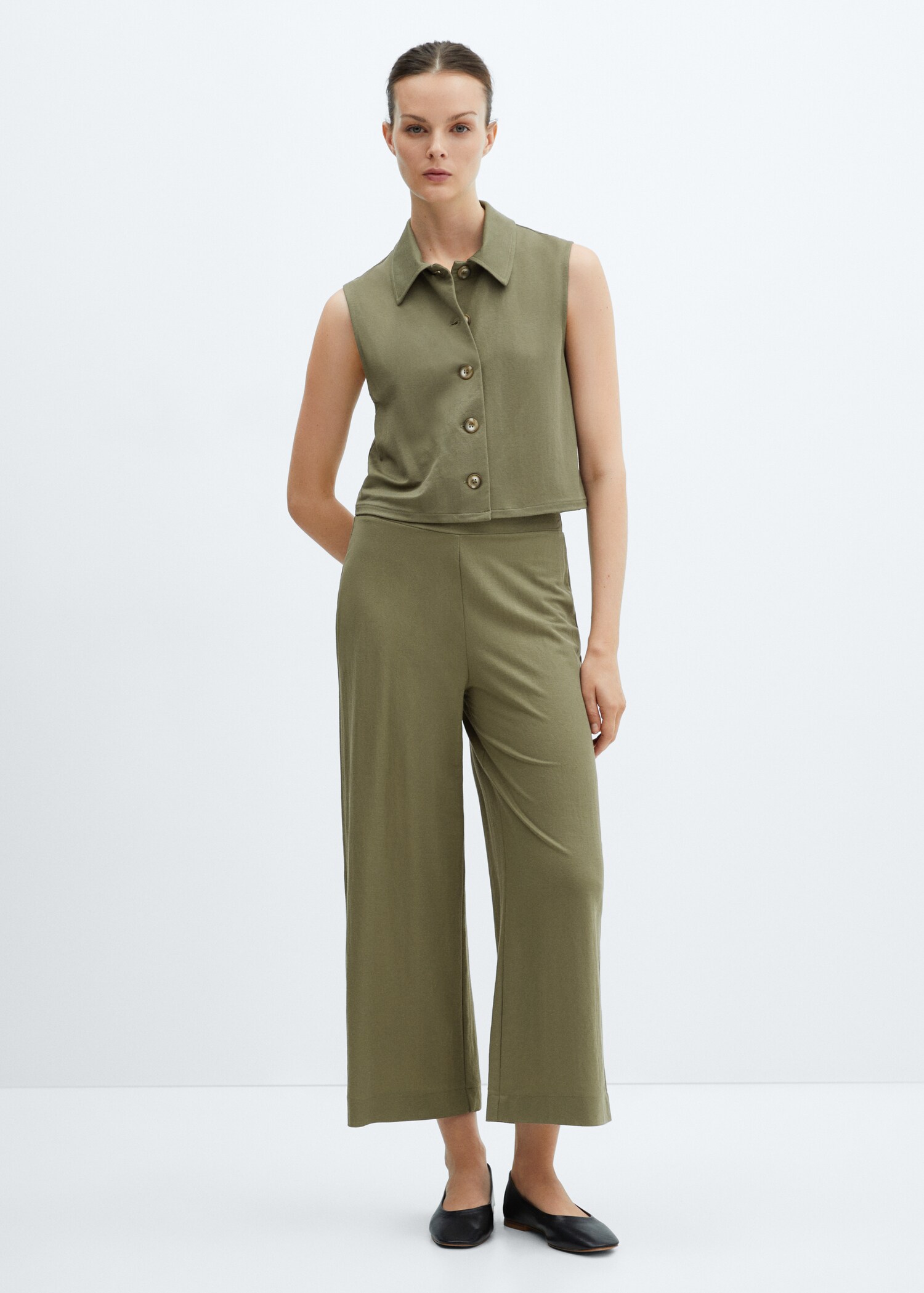 Gilet col chemise - Plan général