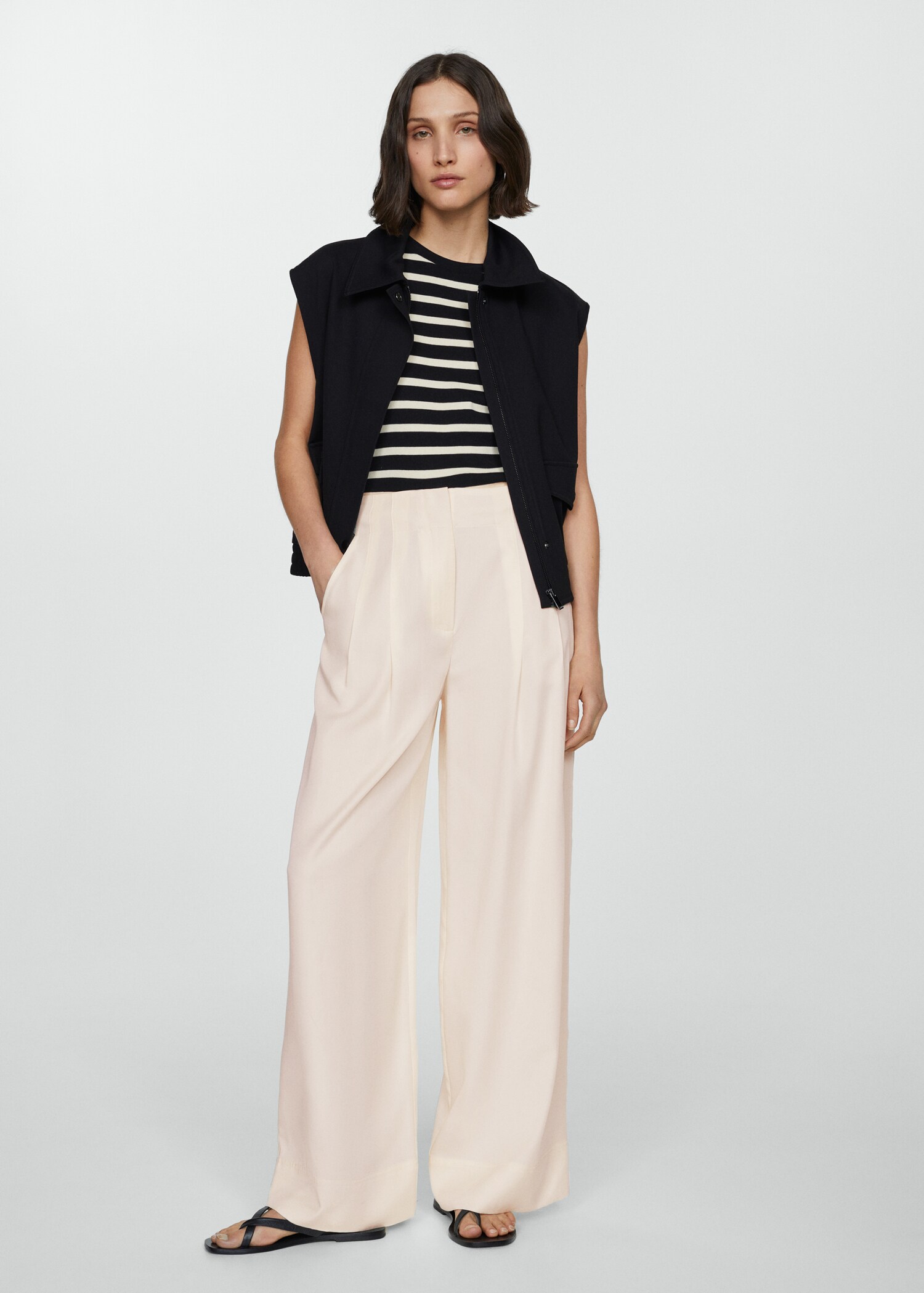 Darts lyocell trousers - General plane