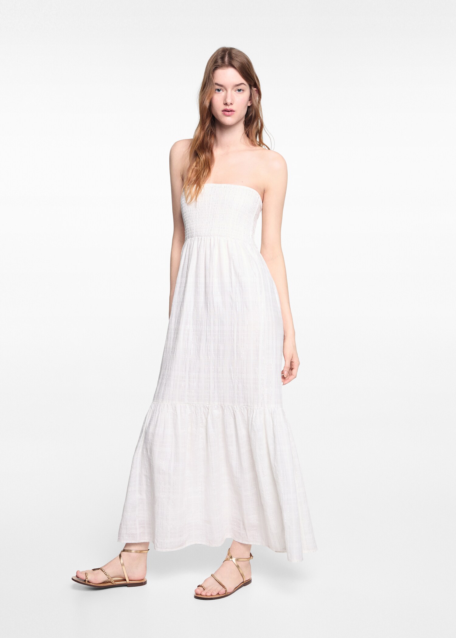 Long lurex dress - General plane