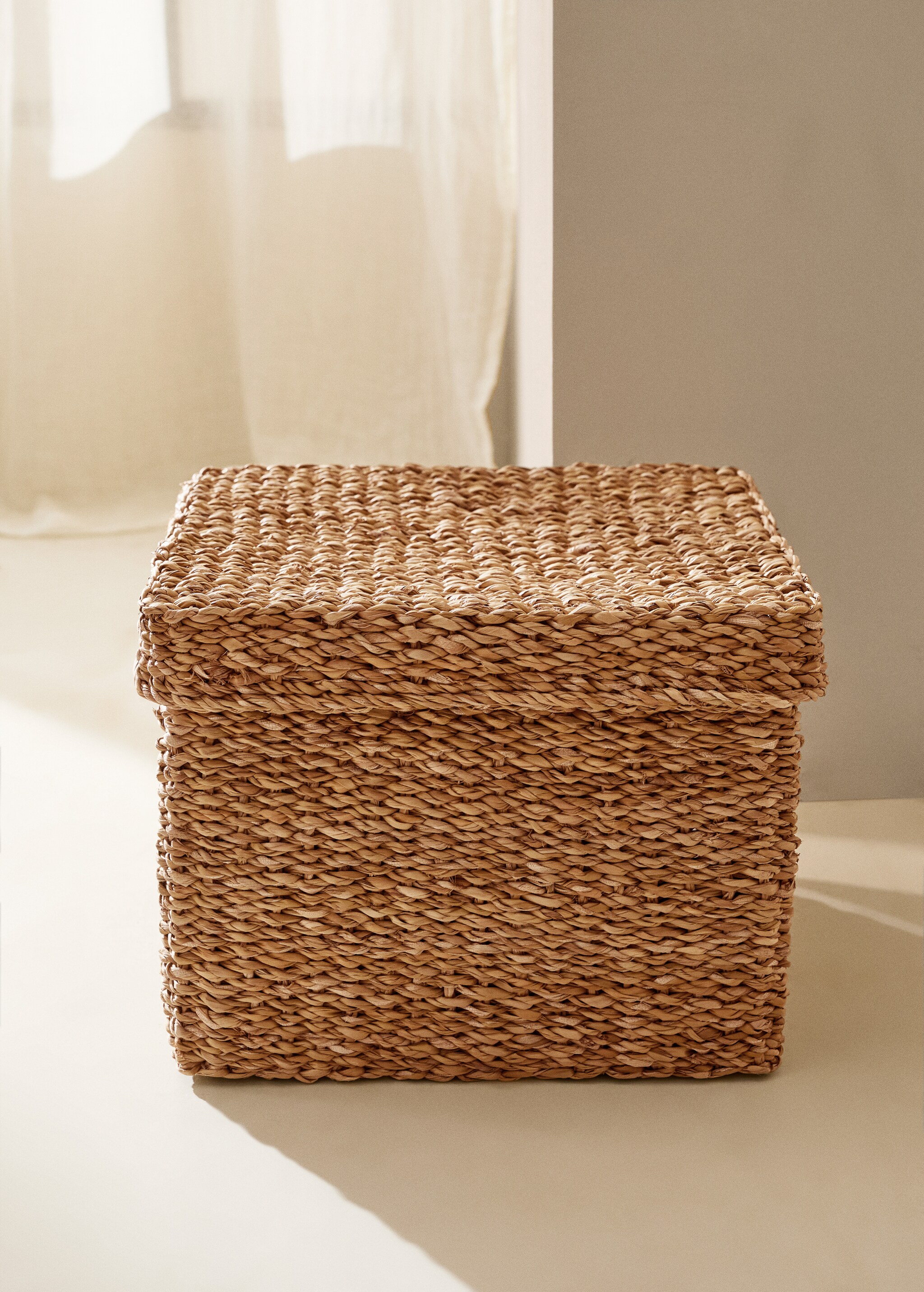 Square basket with lid 33x25cm - General plane