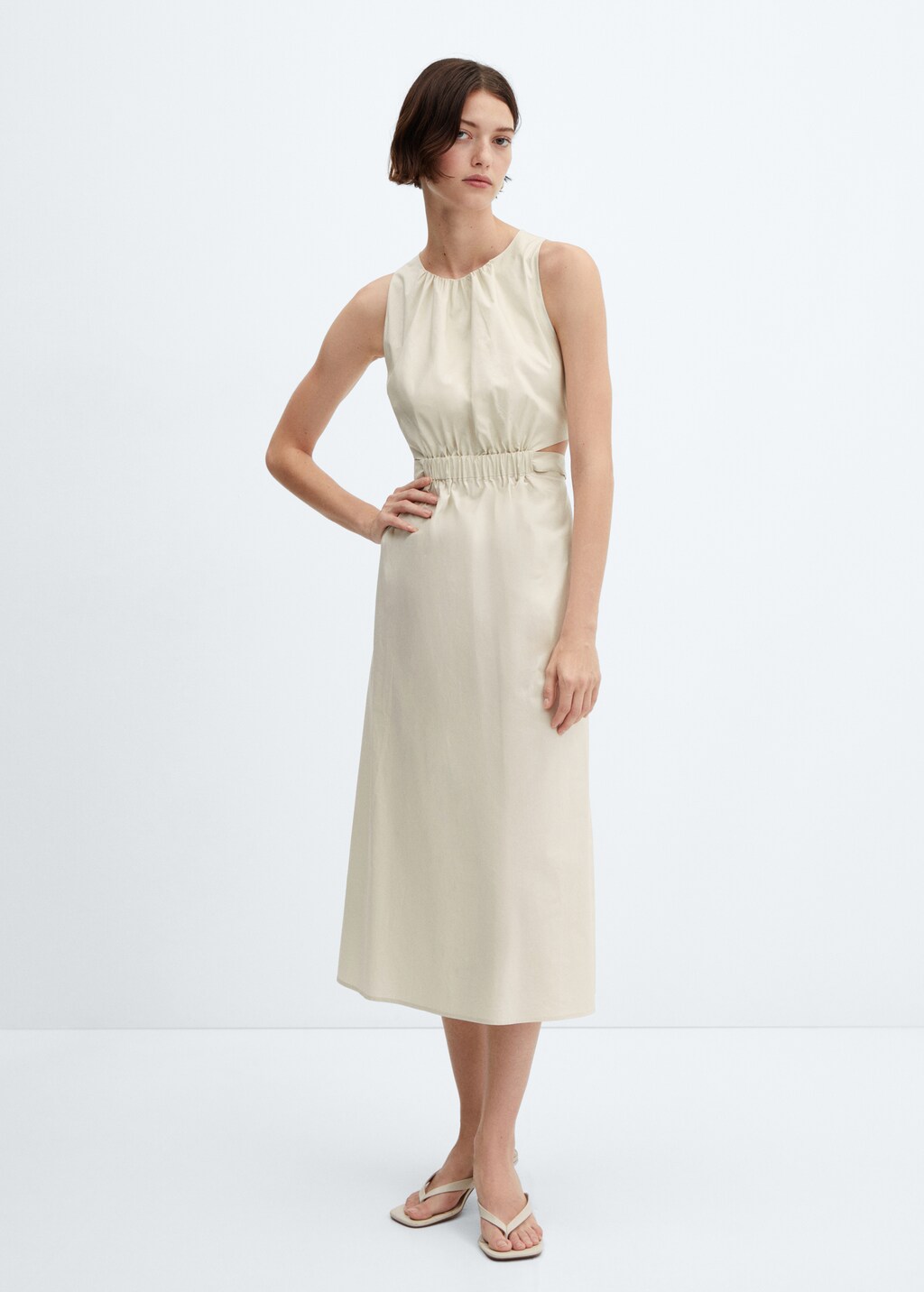 ★送料・関税込★ONGO★layered side slit dress★ ☆送料・関税込☆ONGO☆layered side slit dress☆