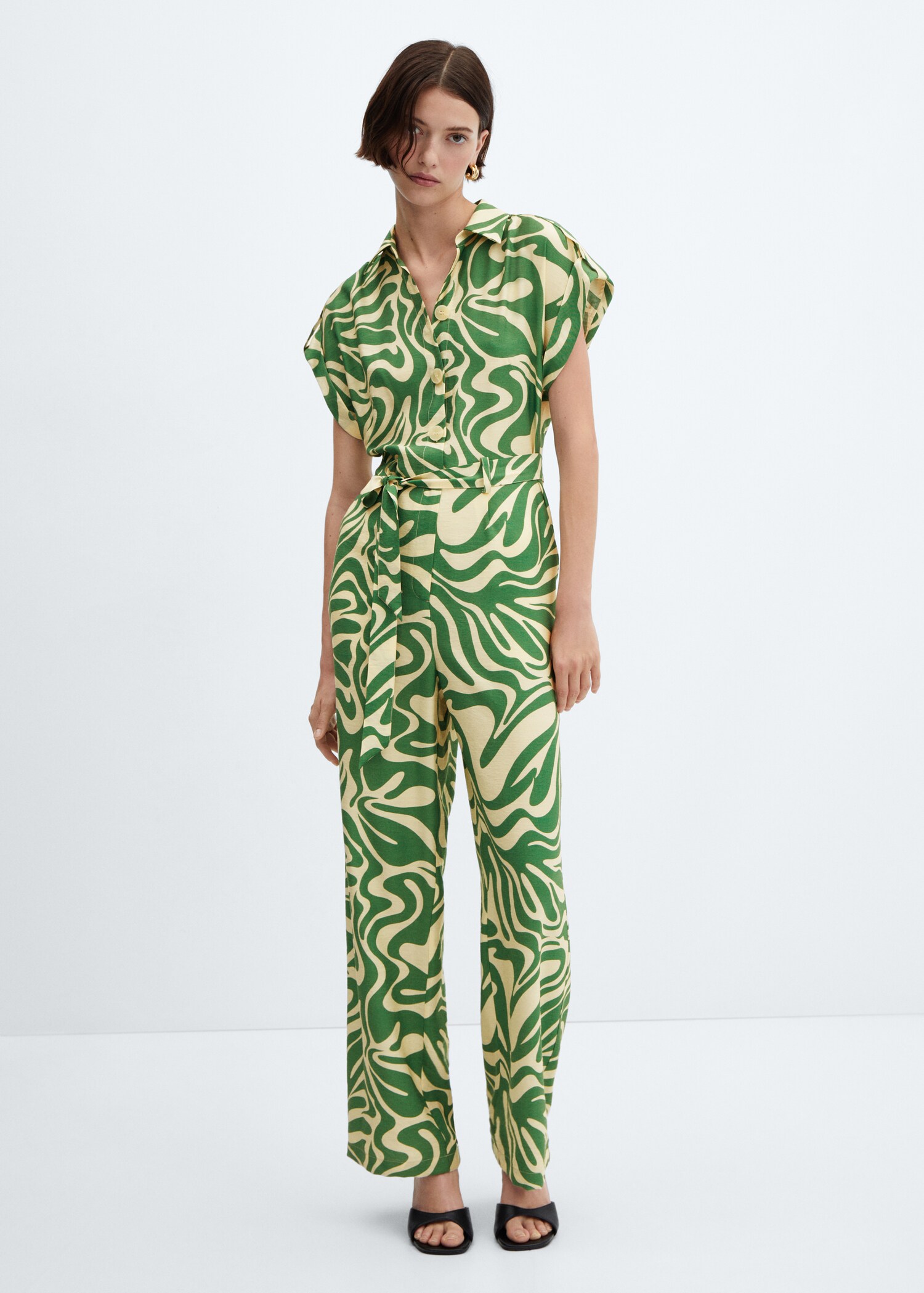 Printed shirt jumpsuit - General plane