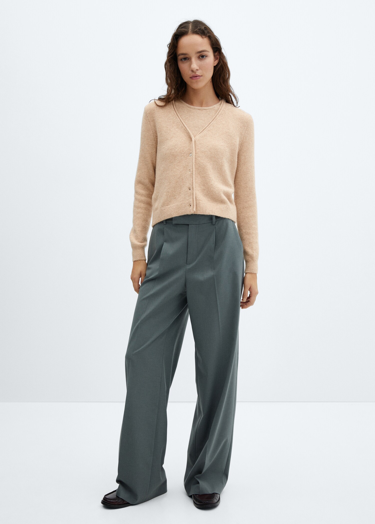 Button knit cardigan - General plane