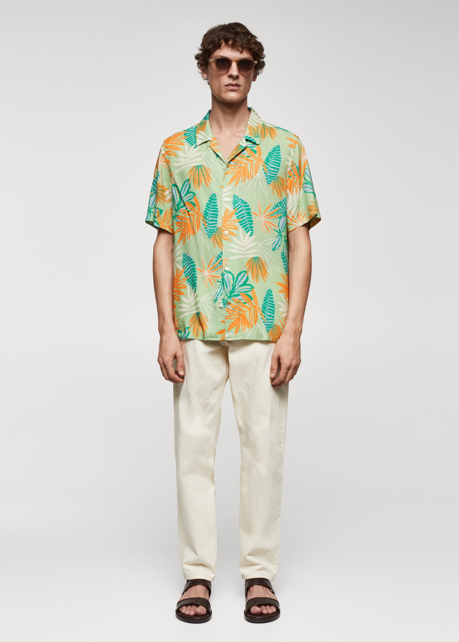 Chemise regular-fit fluide imprimée - Plan général