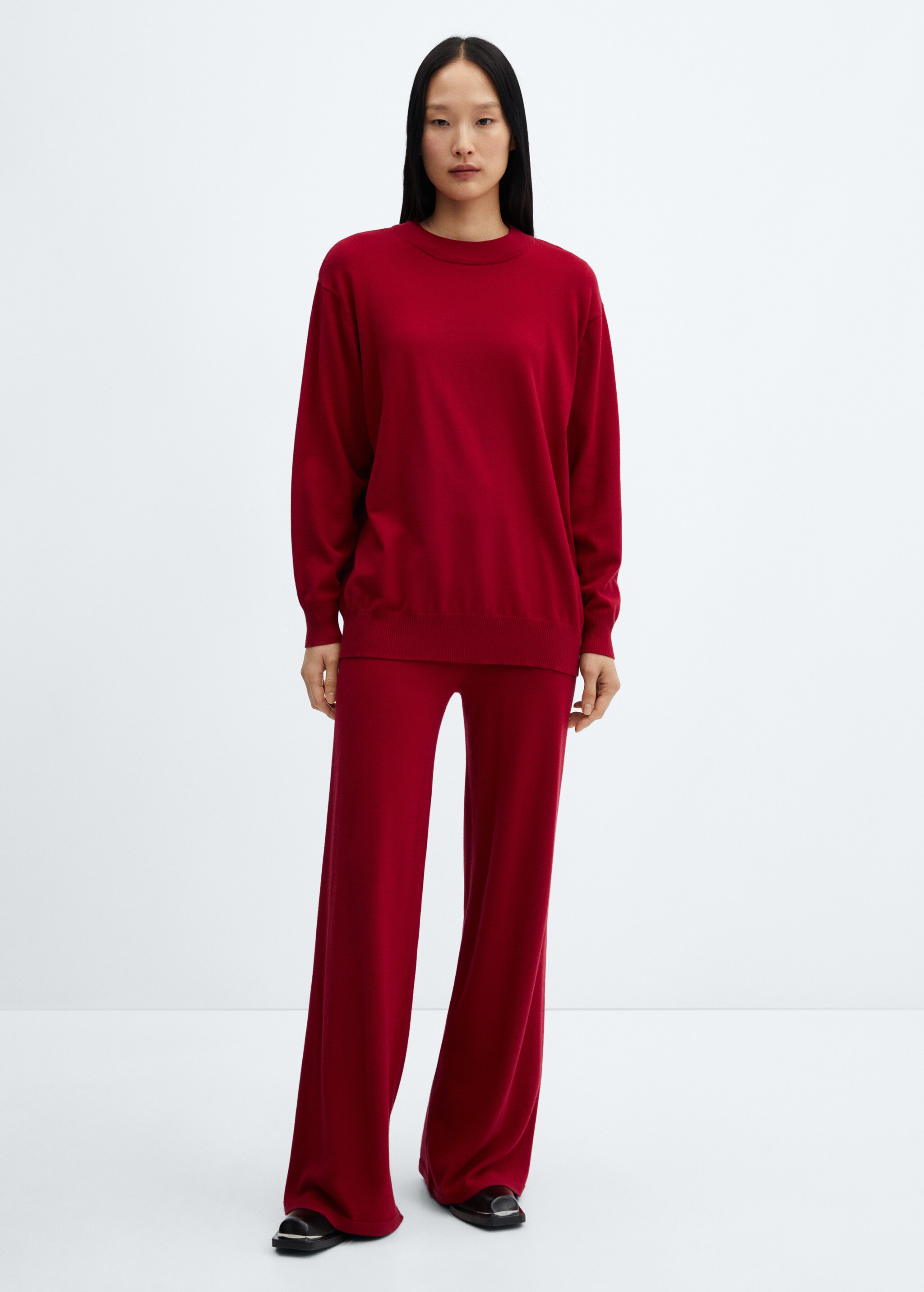 Knitted wideleg trousers - General plane