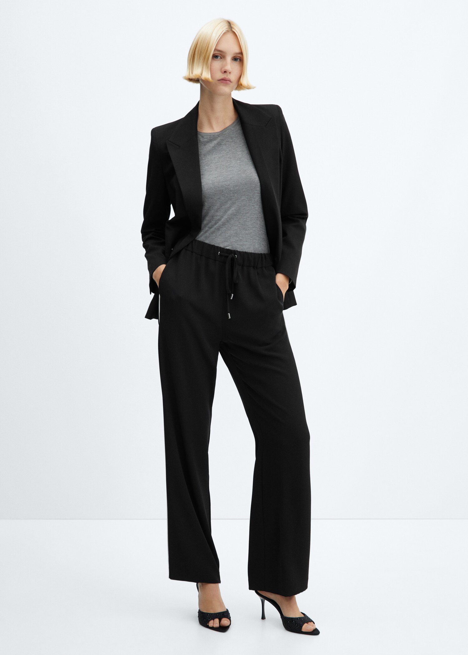 Pantalon taille élastique - Plan général