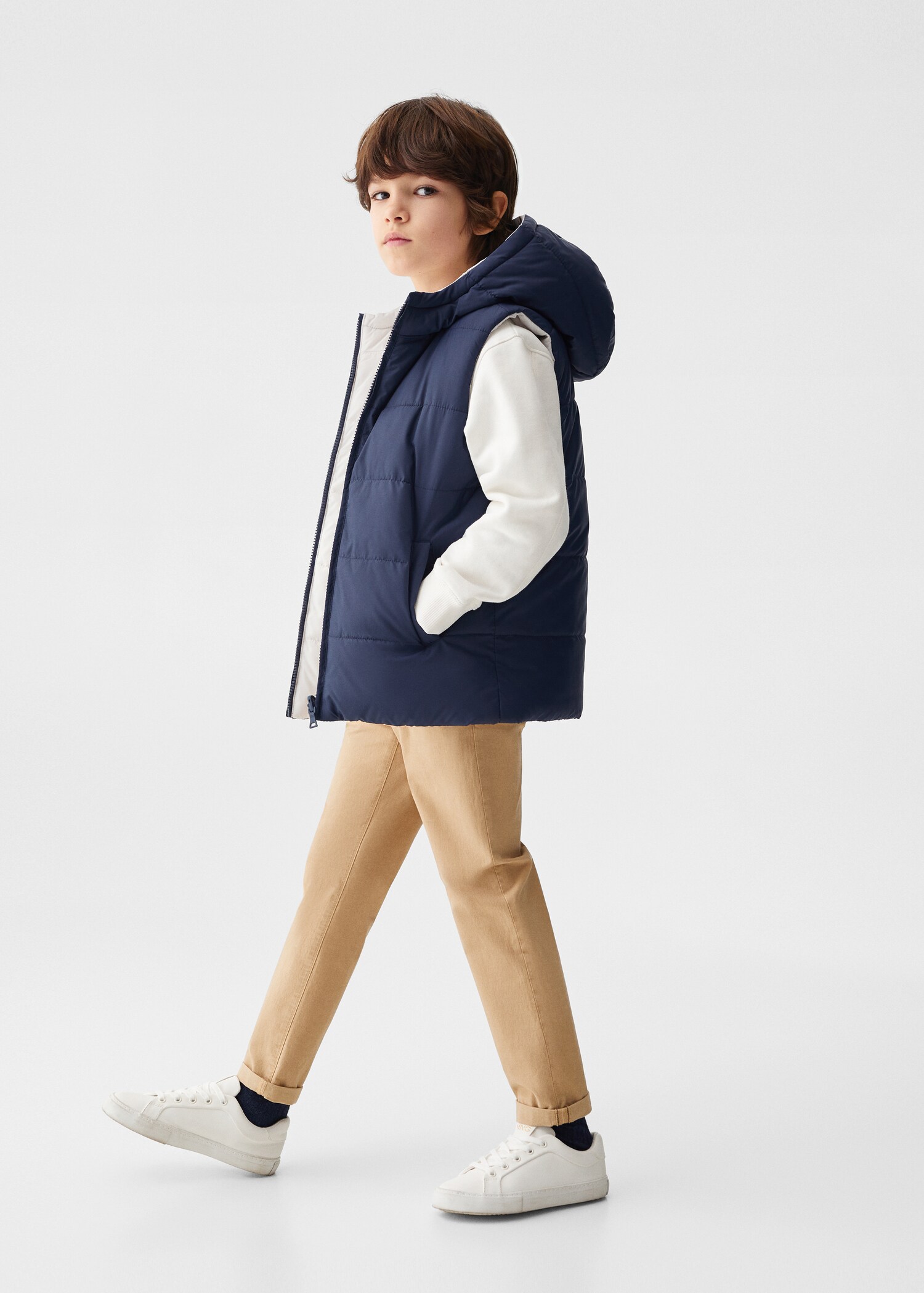 Gilet matelassé réversible - Plan général