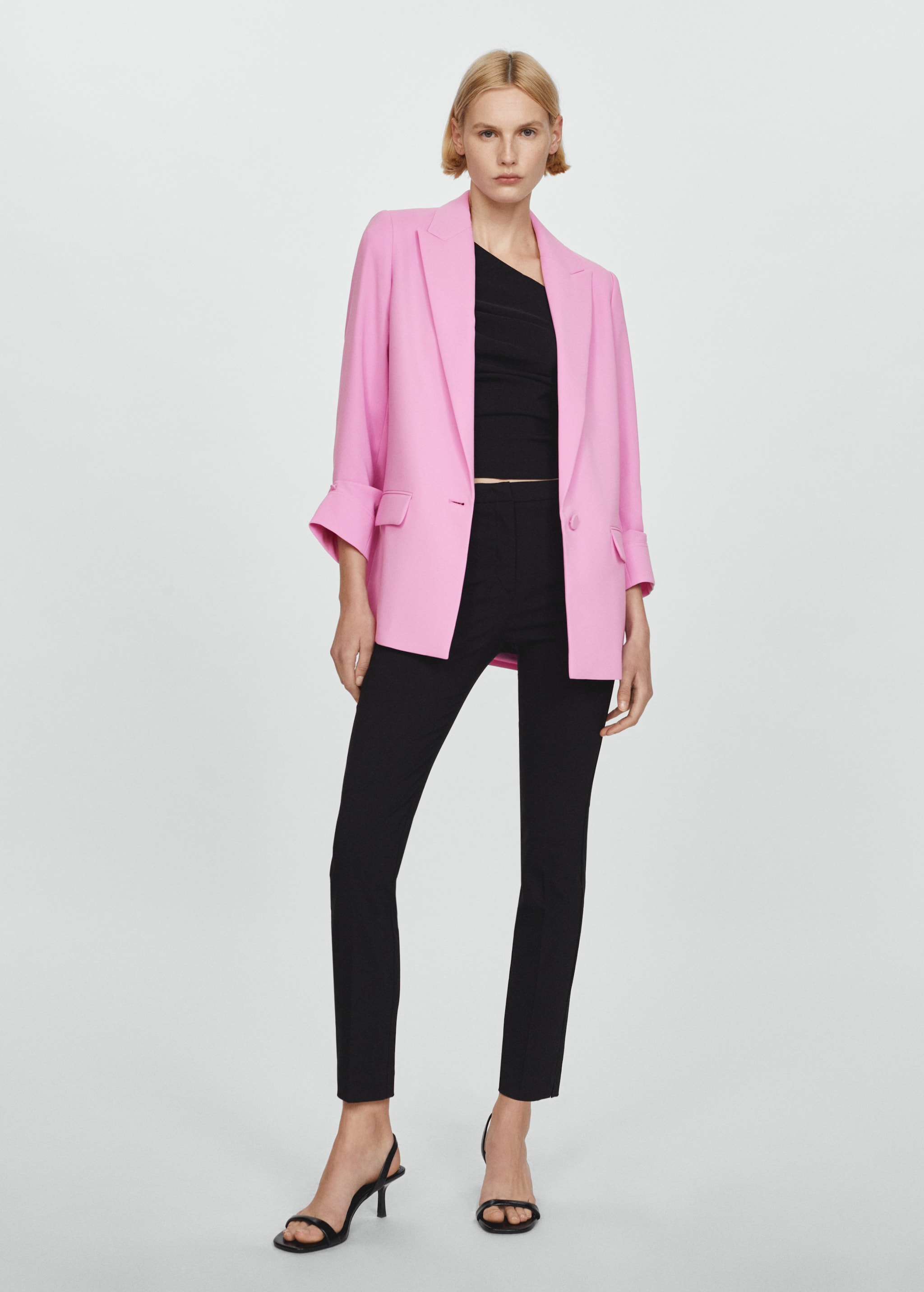 Tailored jacket with turn-down sleeves  - General plane