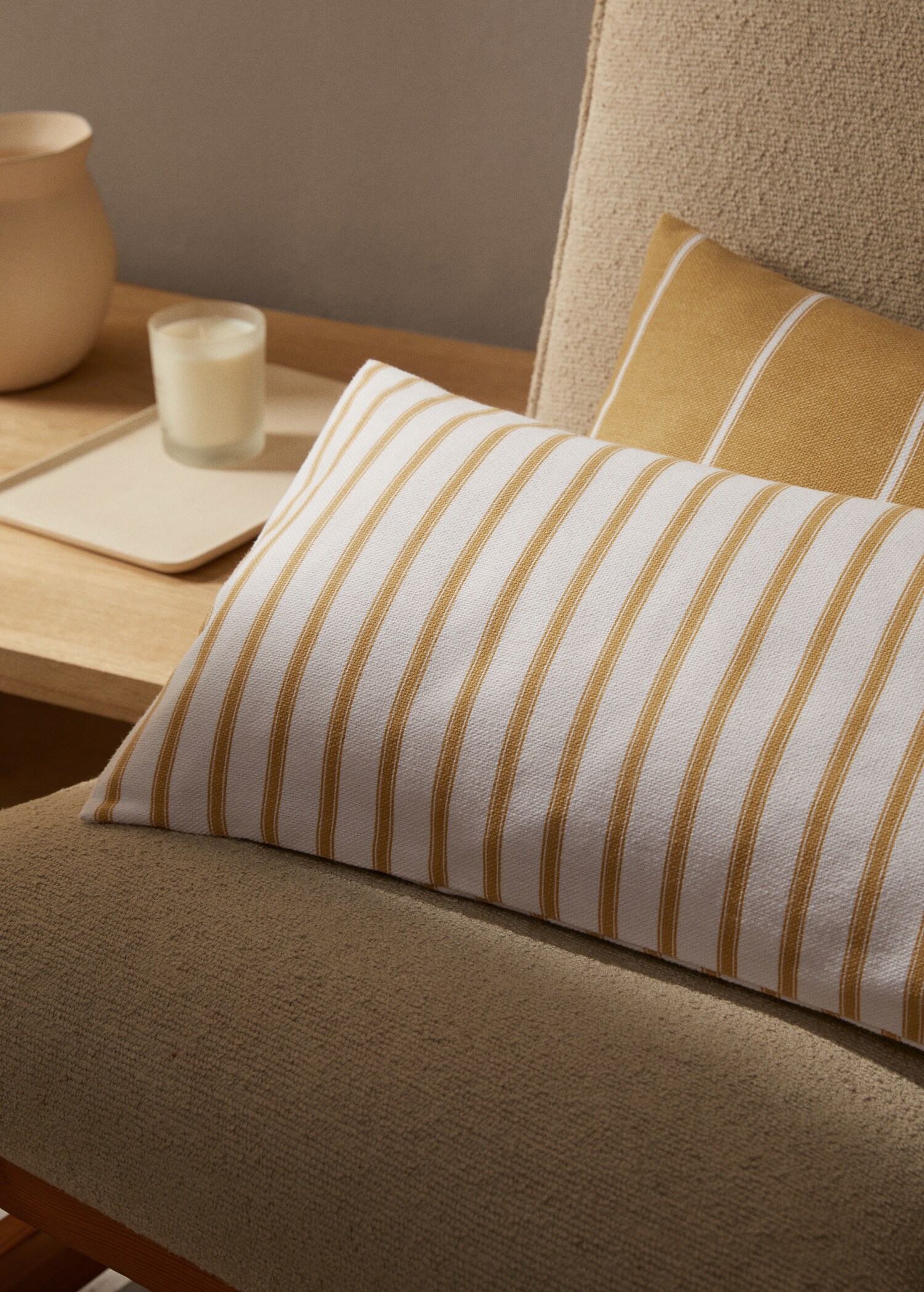 Stripes cotton cushion case 30x50cm - General plane