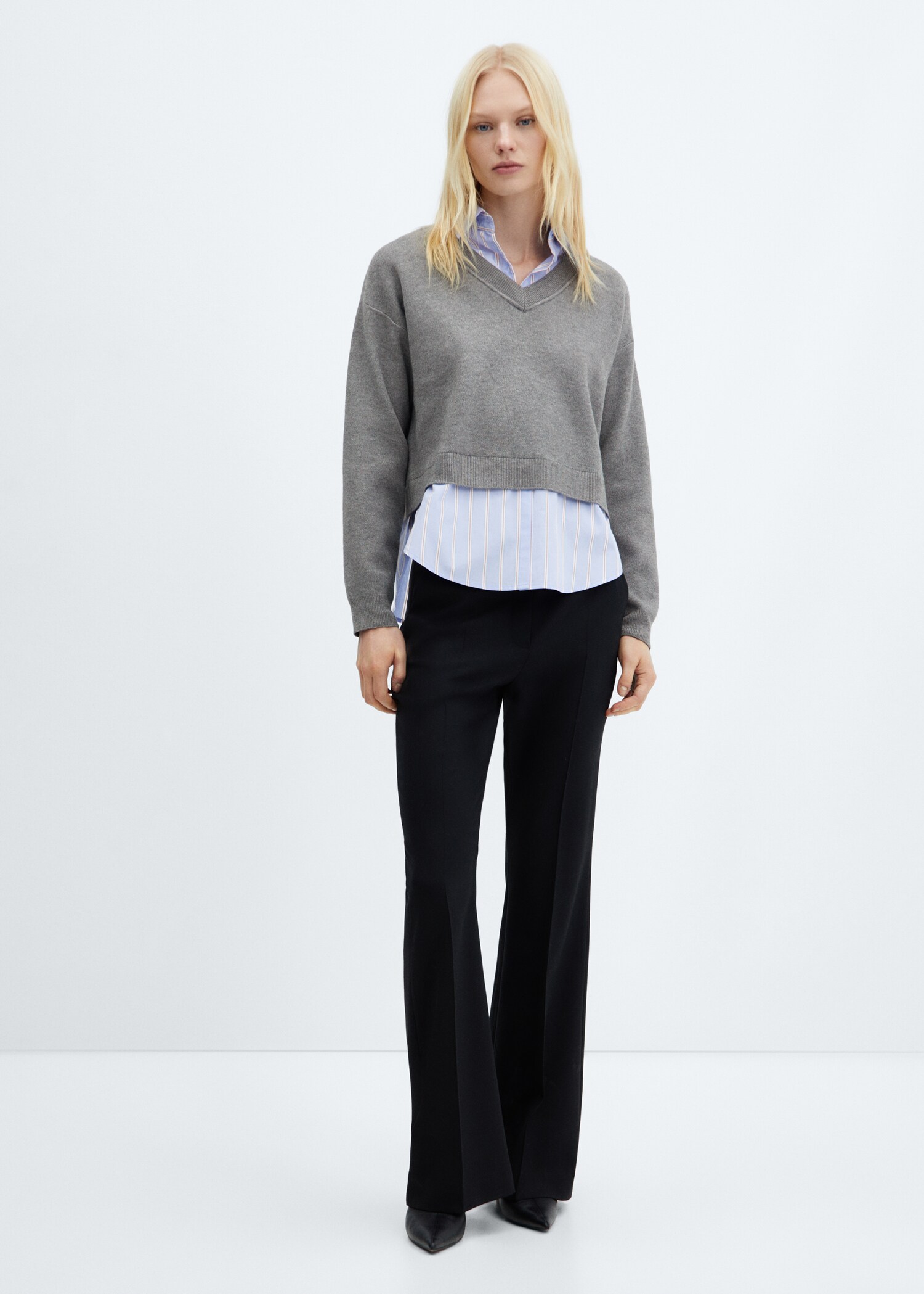 Pull-over chemise combiné - Plan général