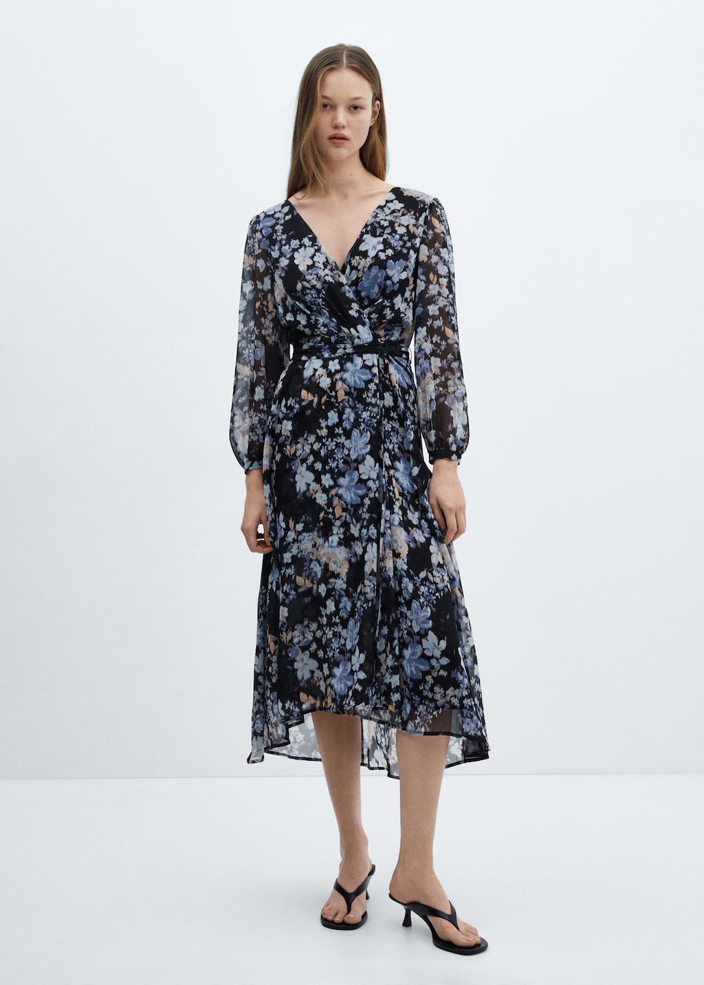 Flowy printed dress hotsell