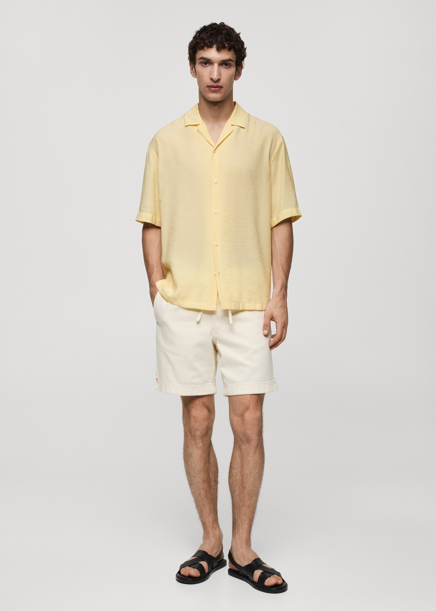Chemise modal col bowling - Plan général