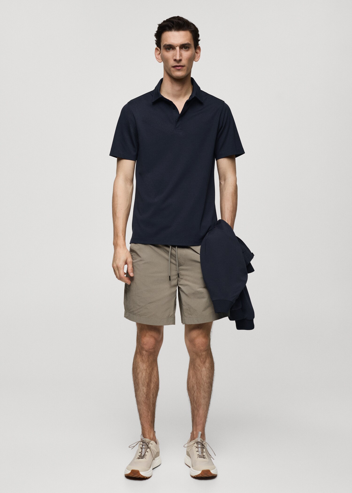 Polo slim fit quick dry - Plano general