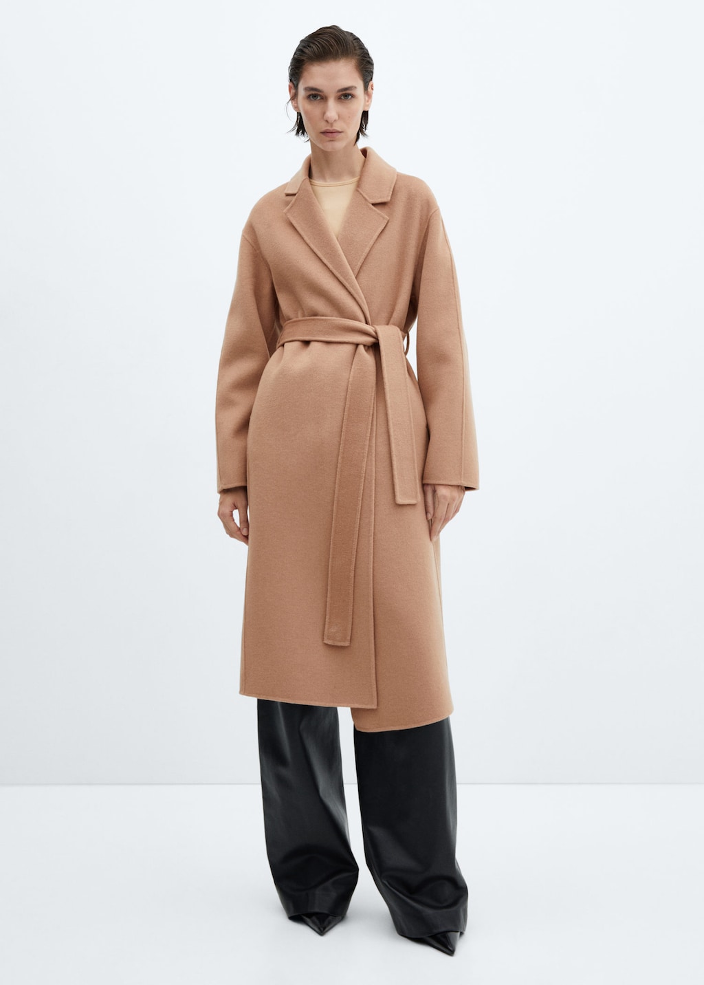 Mango clearance mohair coat
