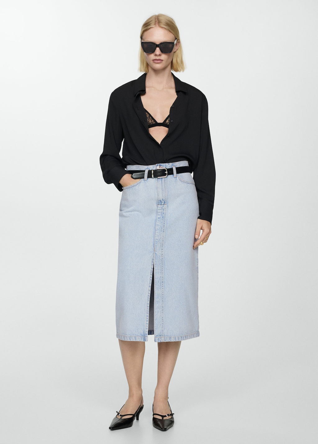 Mango midi rokken hot sale