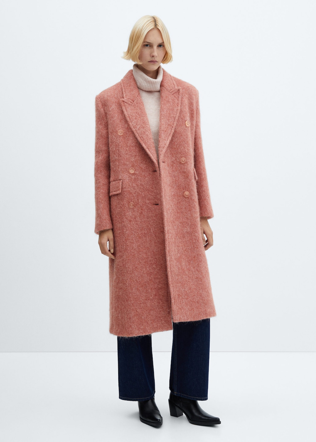 Manteau long mango hot sale