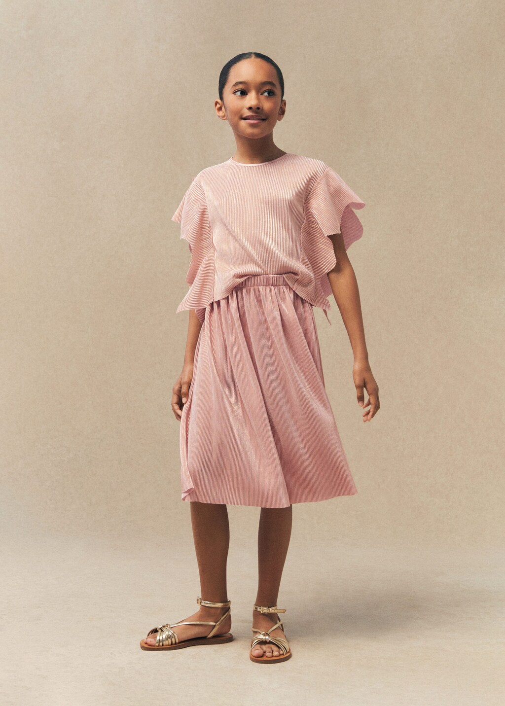 Jupe plissée shop lurex