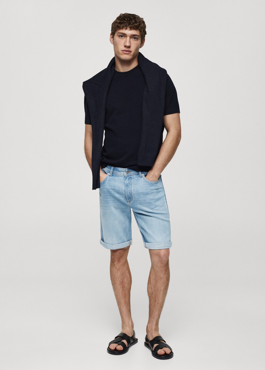 Mango pantalones cortos hombre hot sale