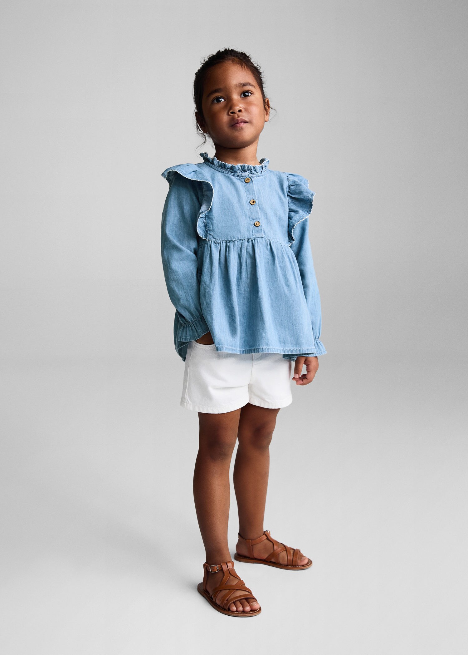 Cloth Bites Denim Shirt for Girls | Casual Full Sleeve Shirts | Winter Wear  | Western Shirt for Kids (4-5 Years) Blue : Amazon.in: Clothing &  Accessories
