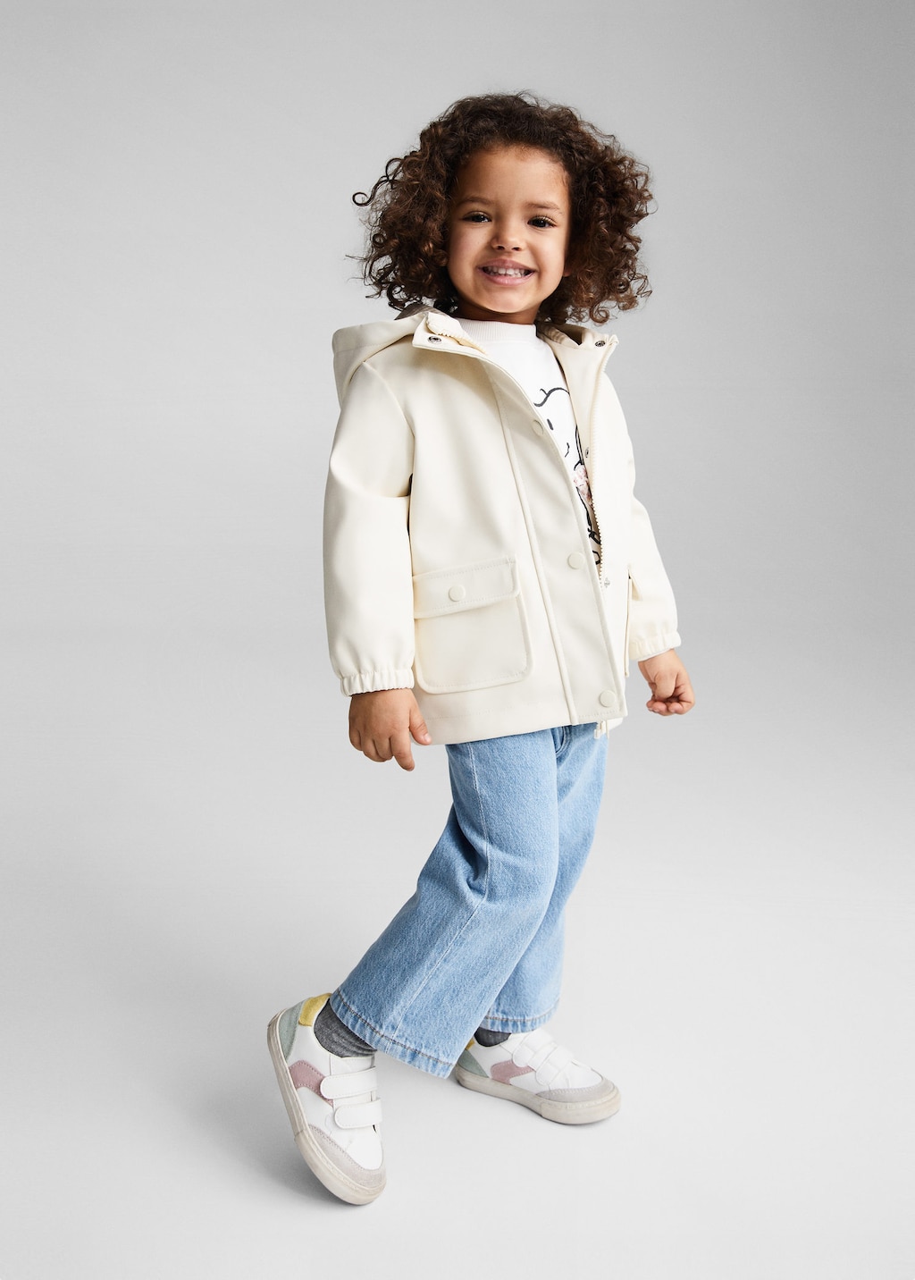 Baby girl coat with fur cheap hood