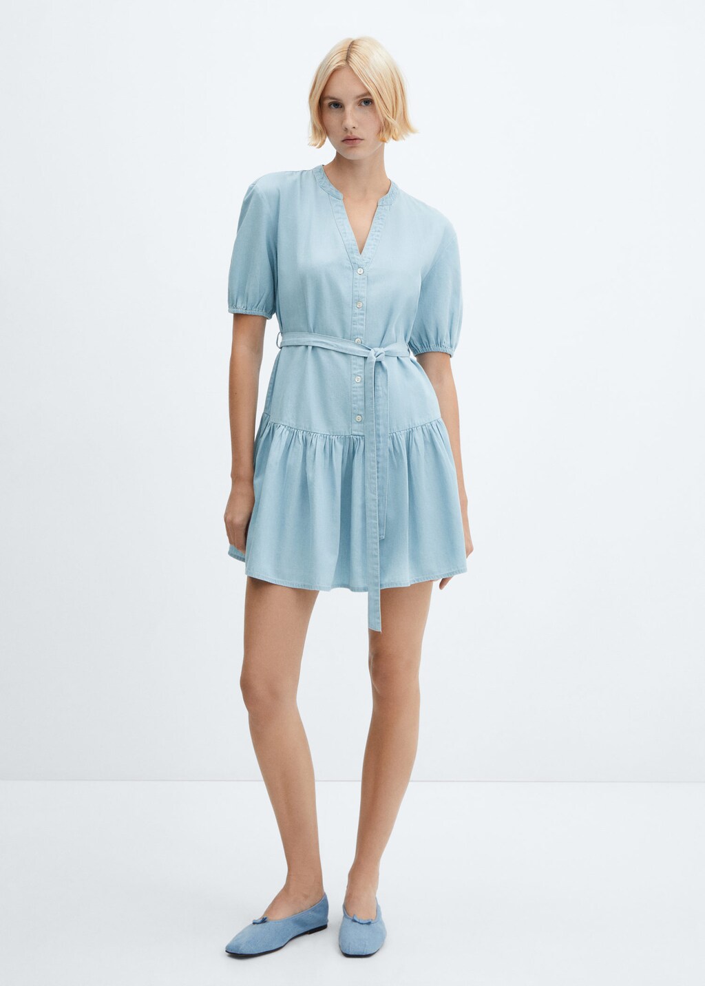 Mango denim shirt clearance dress