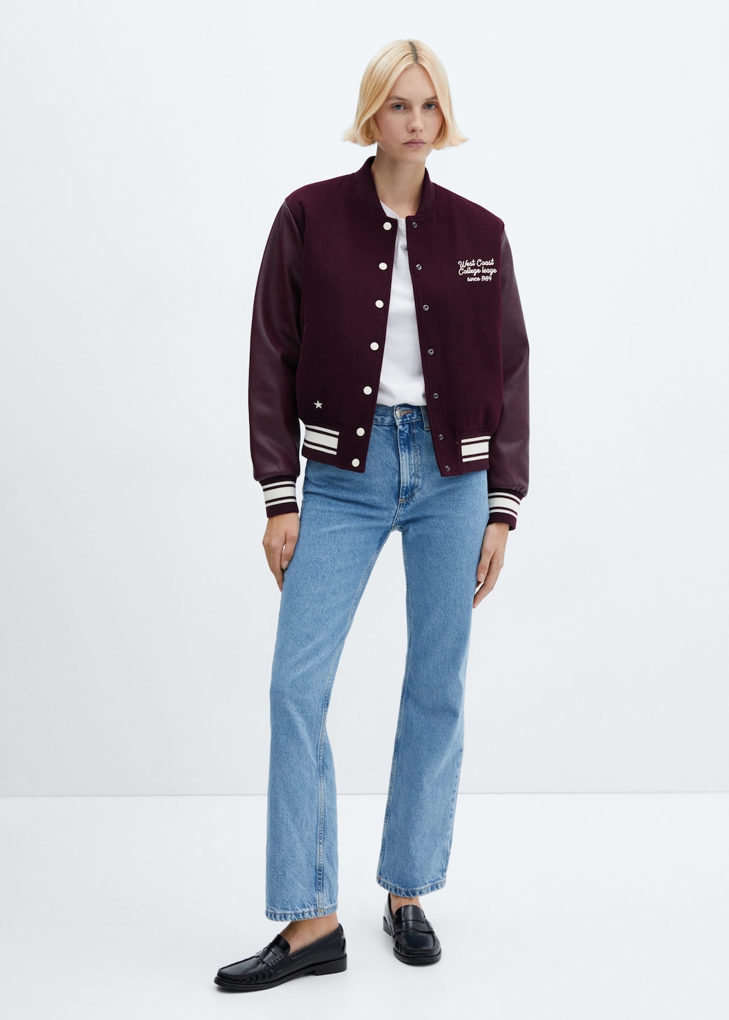 Varsity jacket hotsell mango