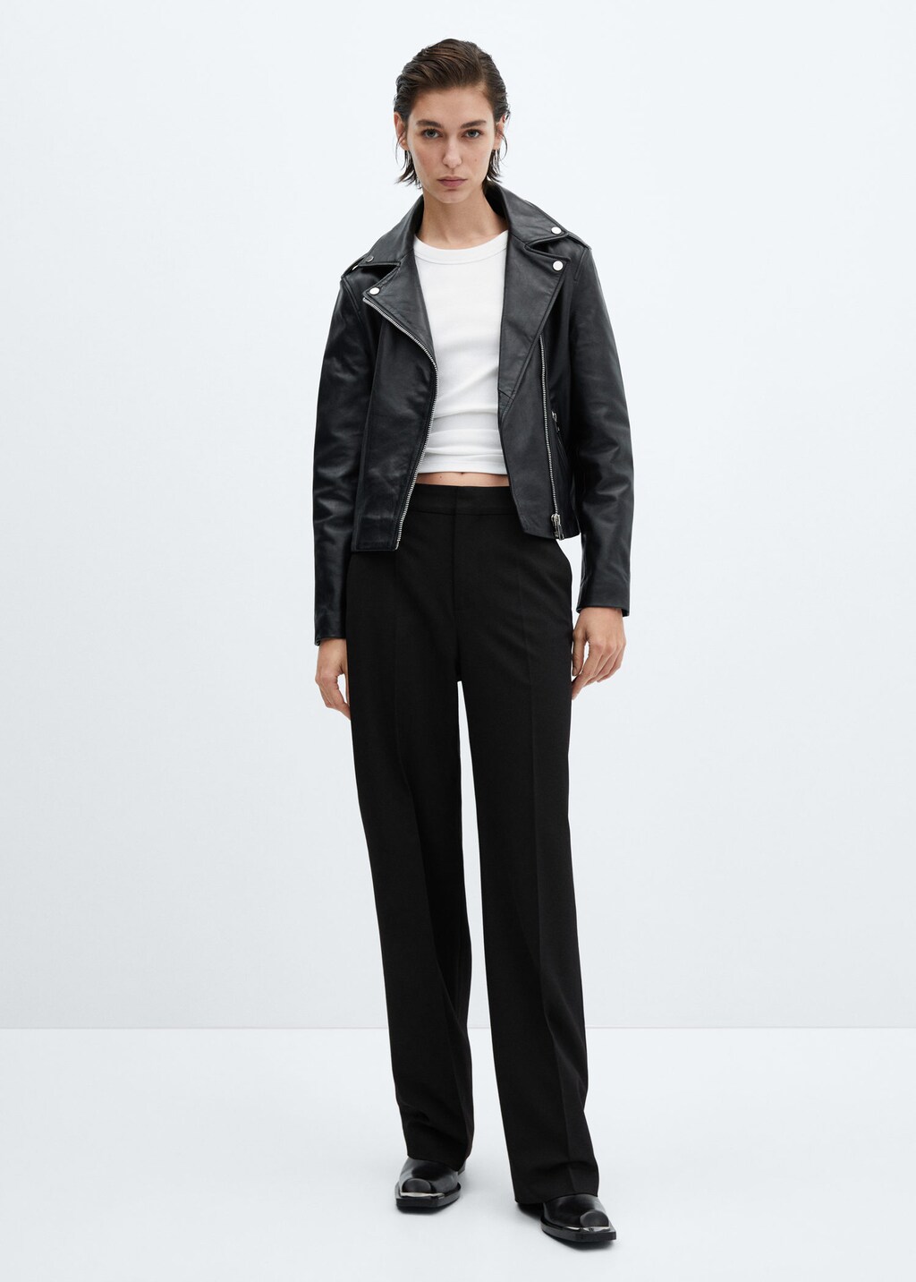 Perfecto cuir online mango