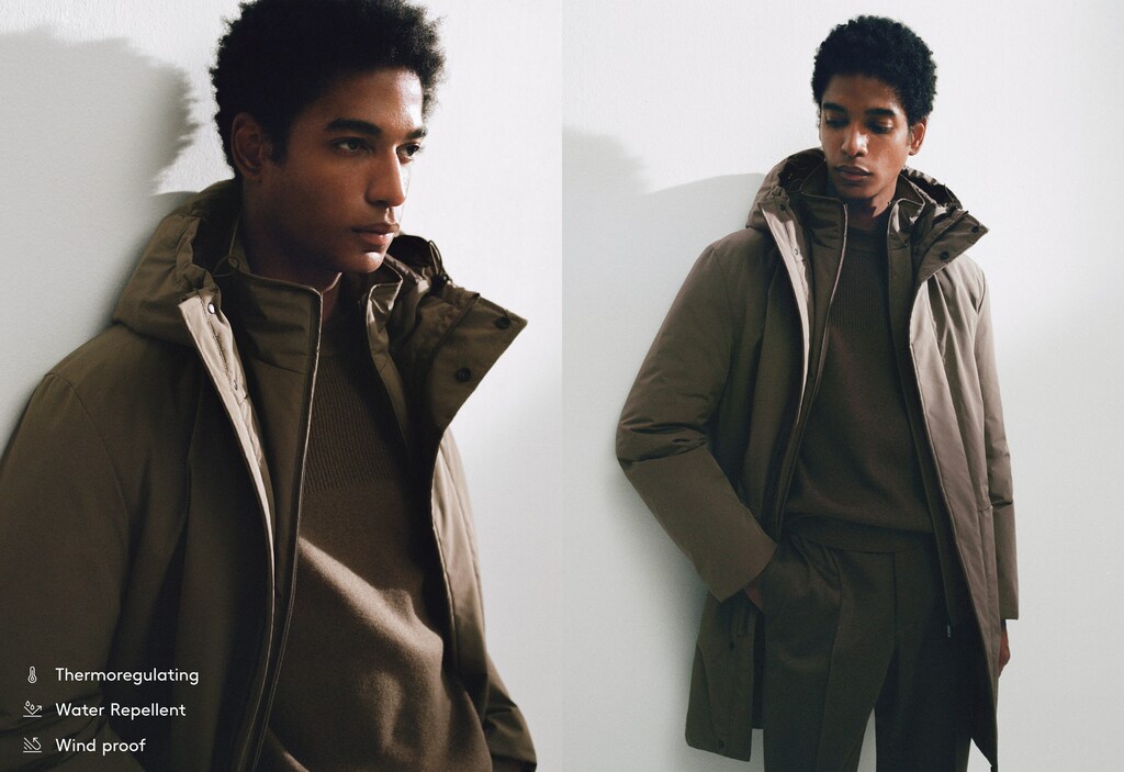 SOFEELATE® padded barn jacket with hood