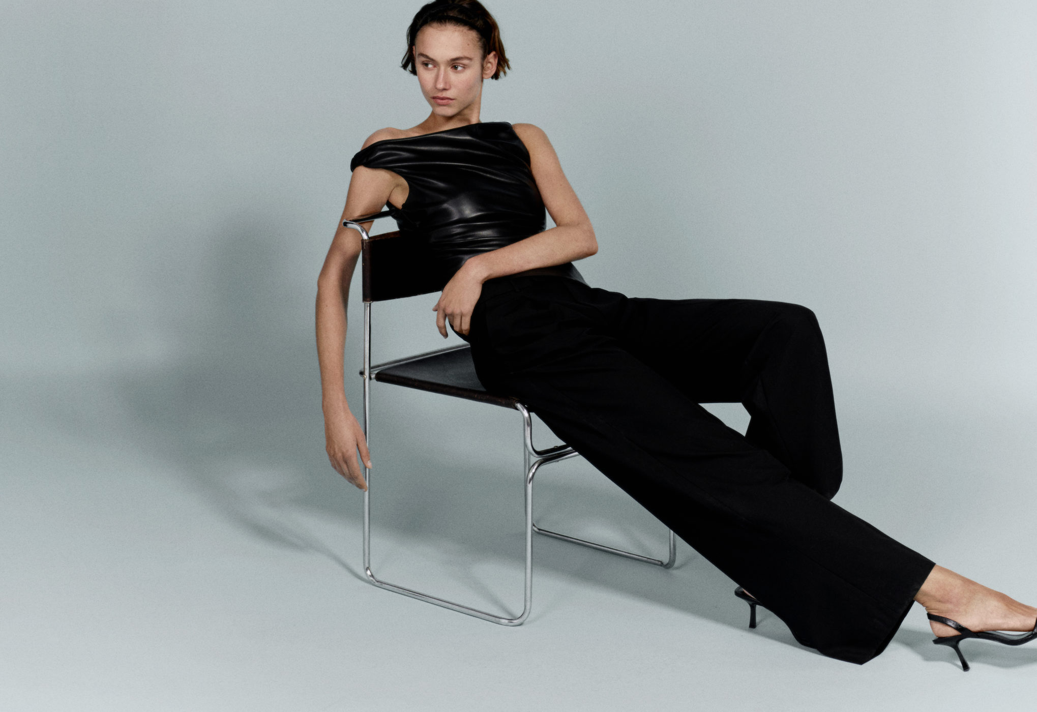 Wideleg suit trousers - Panoramic plane