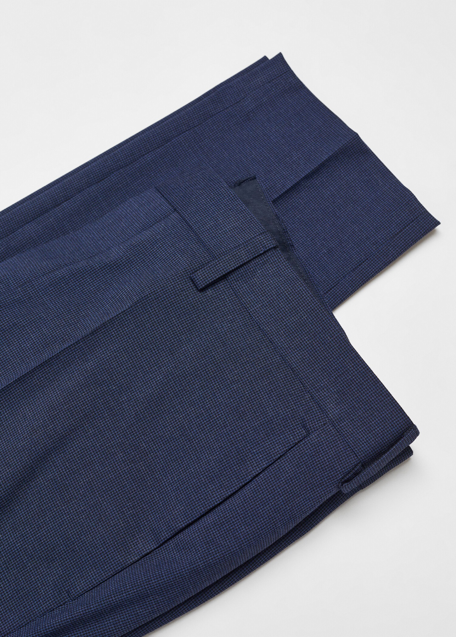 Super slim-fit printed suit trousers - Details of the article 8