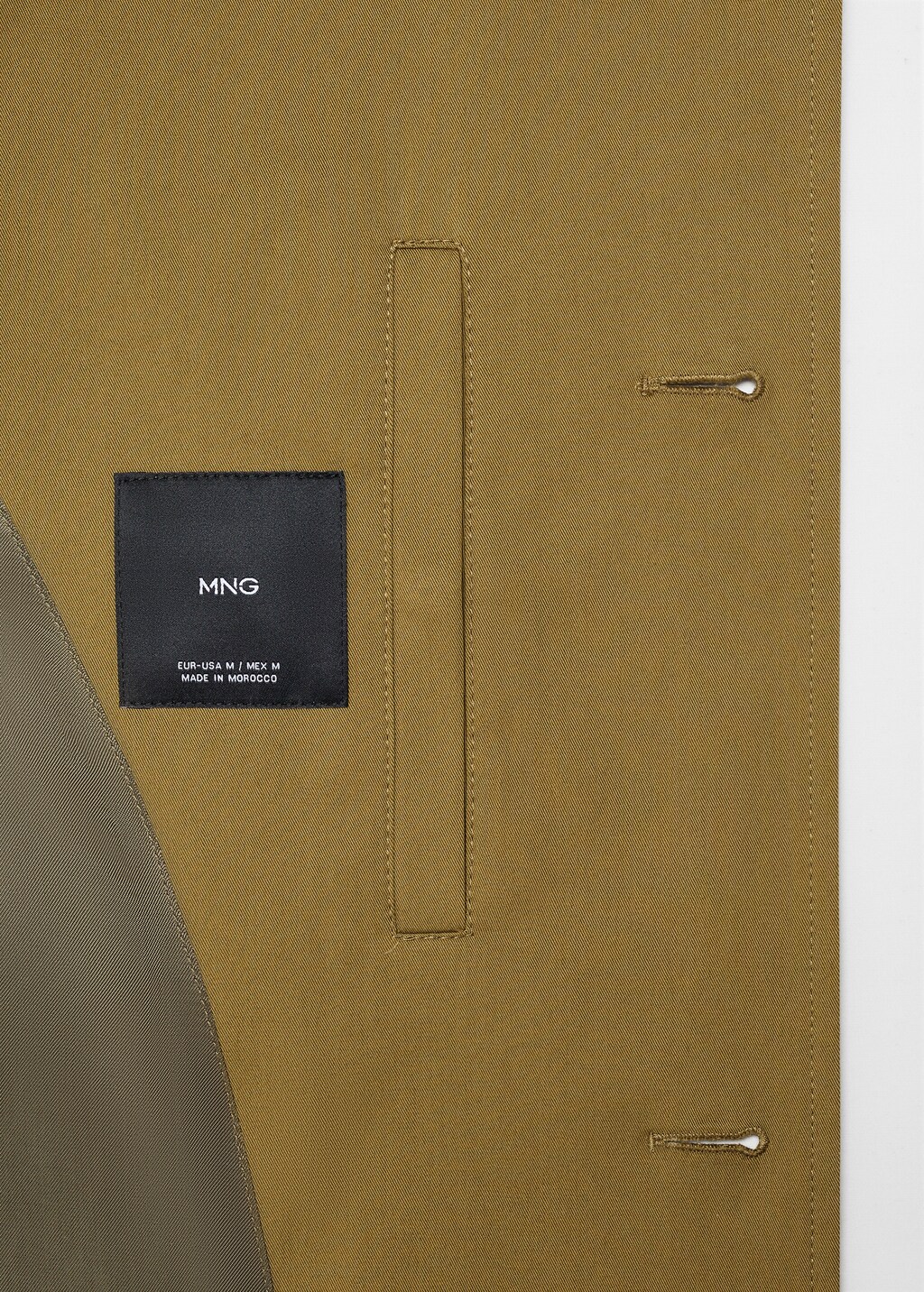 Relaxed-fit cotton trench coat