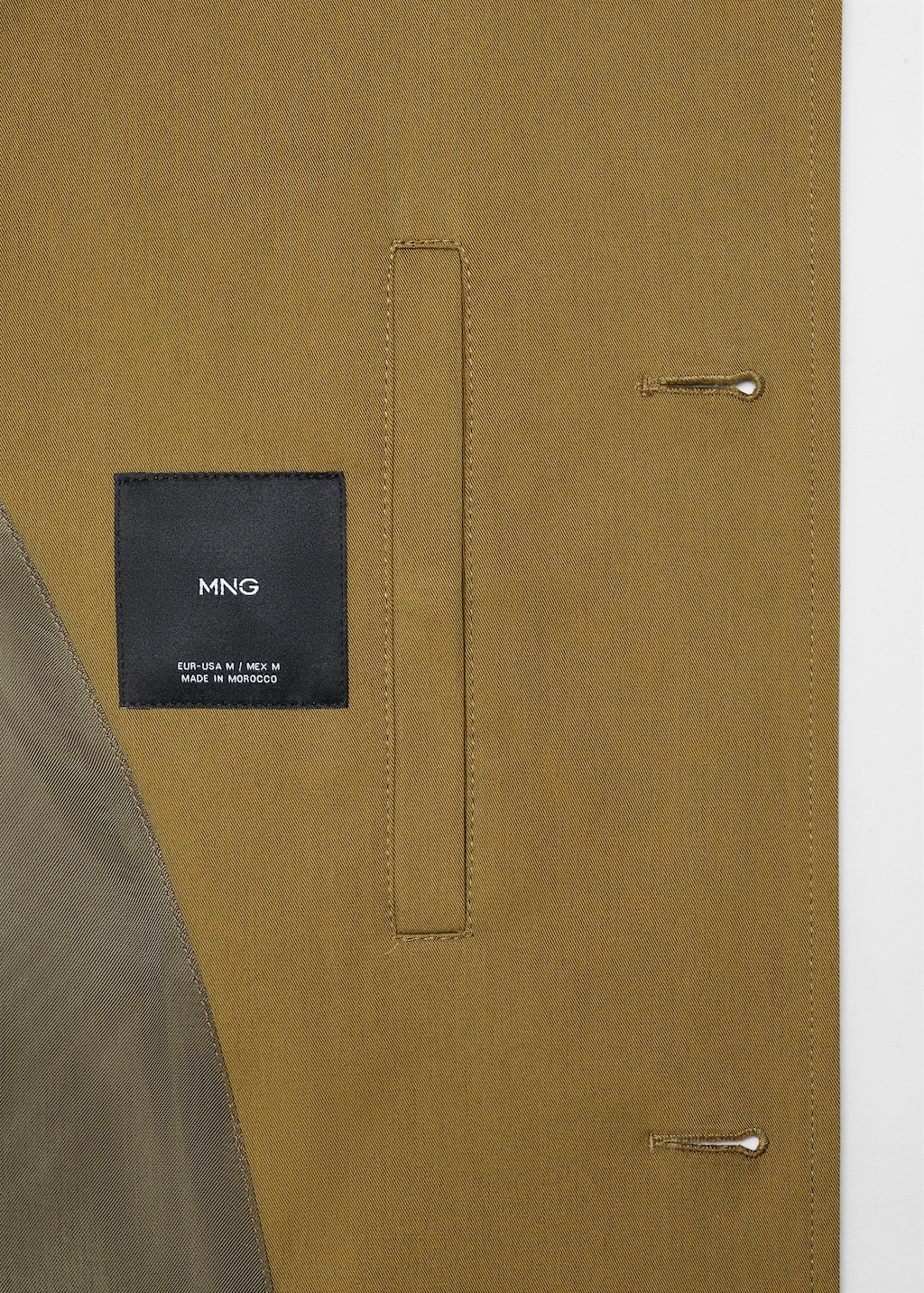 Relaxed-fit cotton trench coat