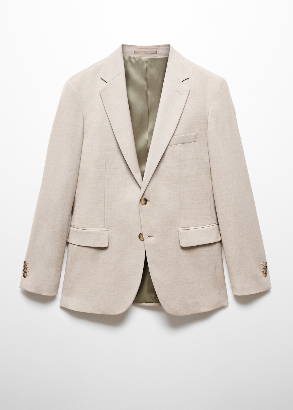 Stretch-fabric slim-fit suit blazer