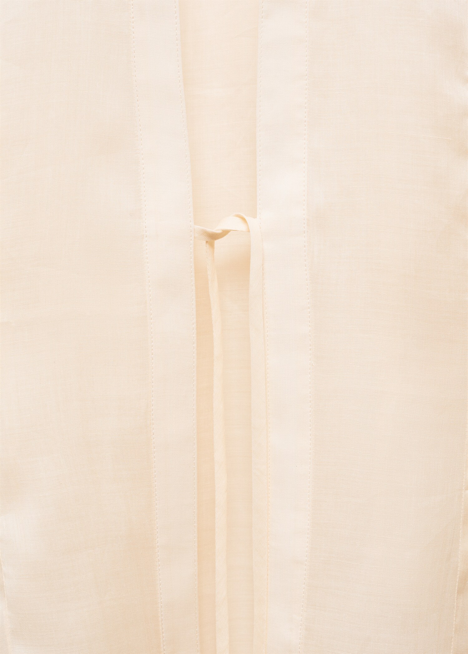 Ramie shirt with bow closure - Details of the article 8