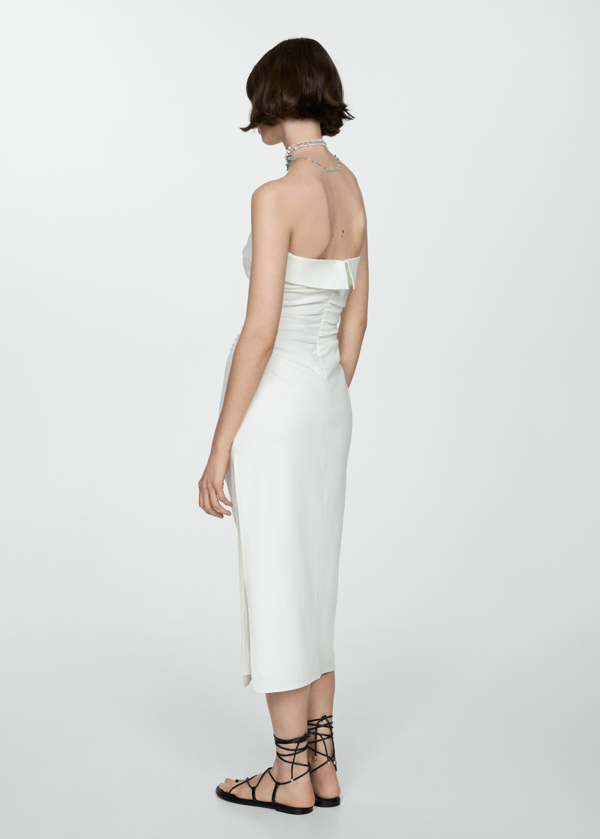 Draped detail dress - Reverse of the article