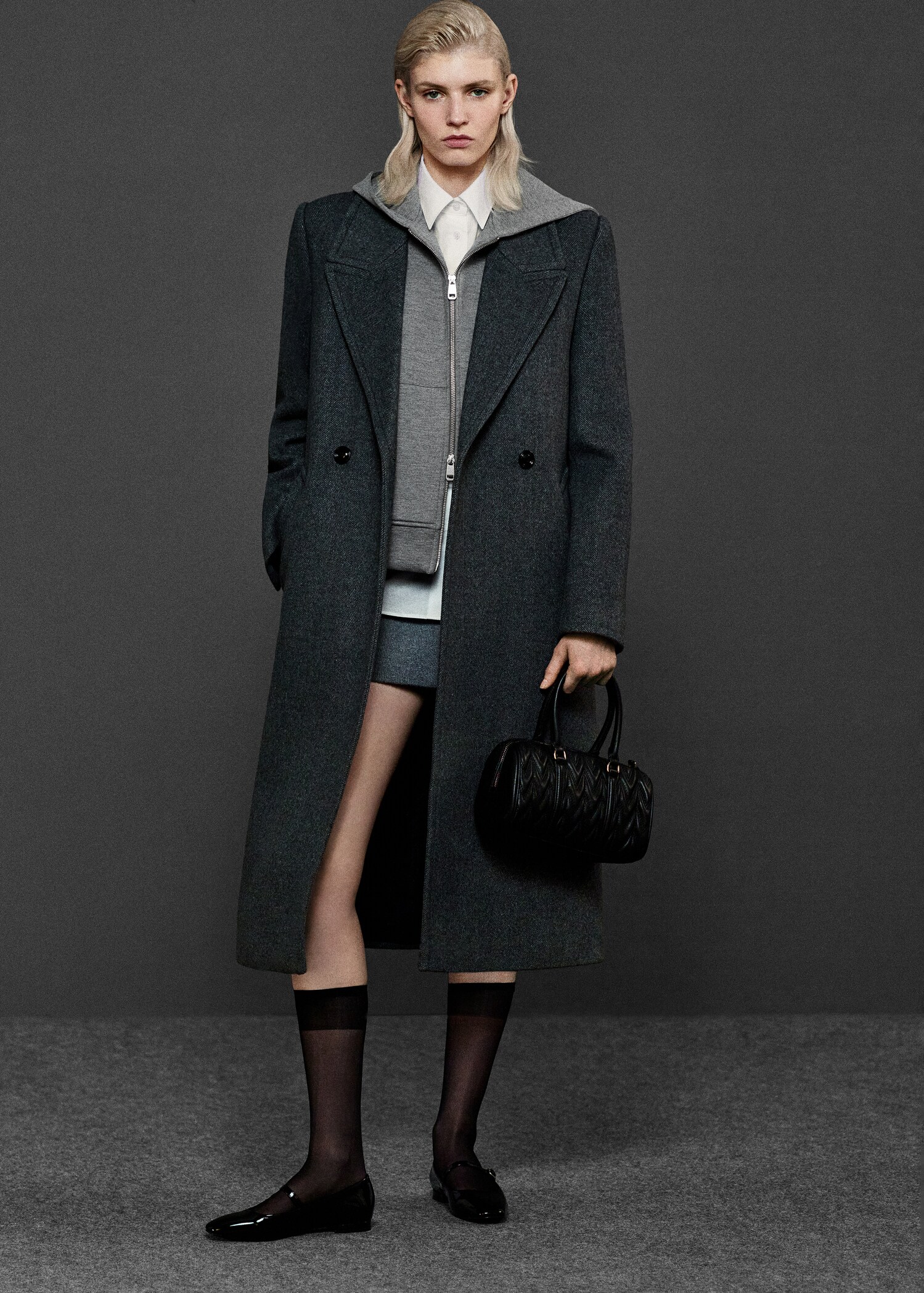 Lapels wool coat - Details of the article 7